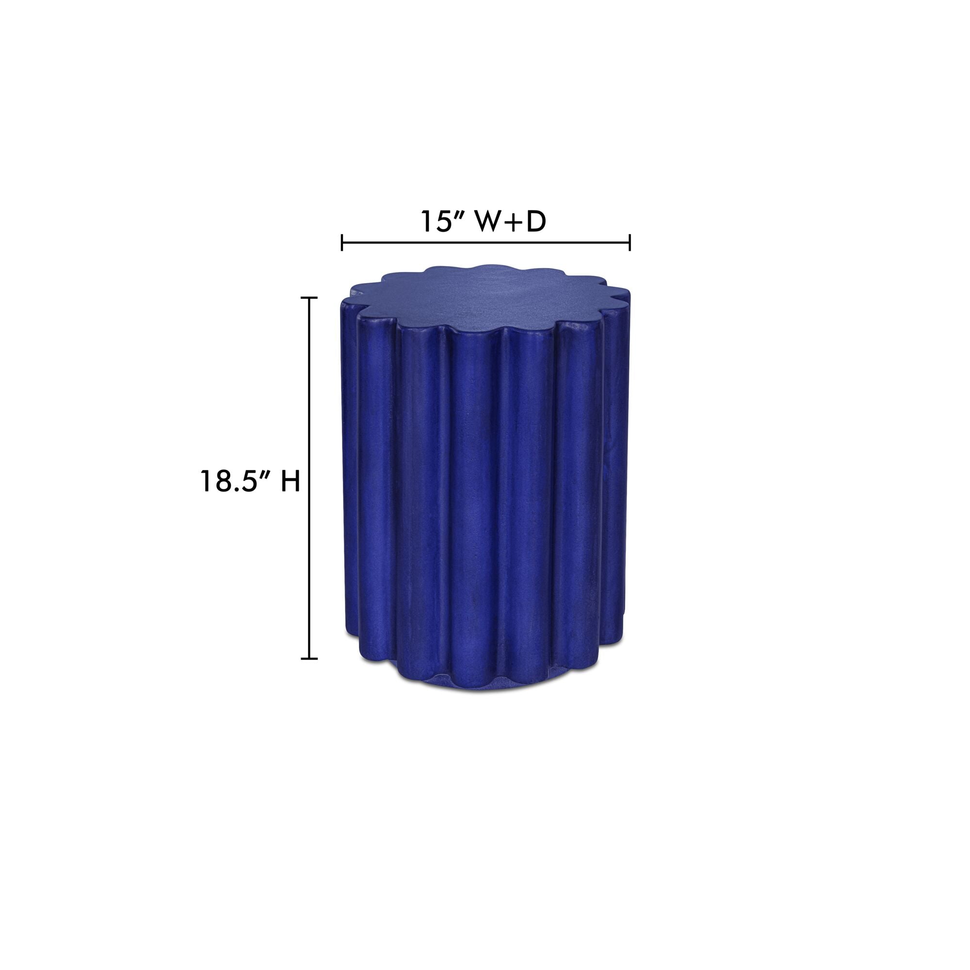Taffy Accent Table Navy Blue