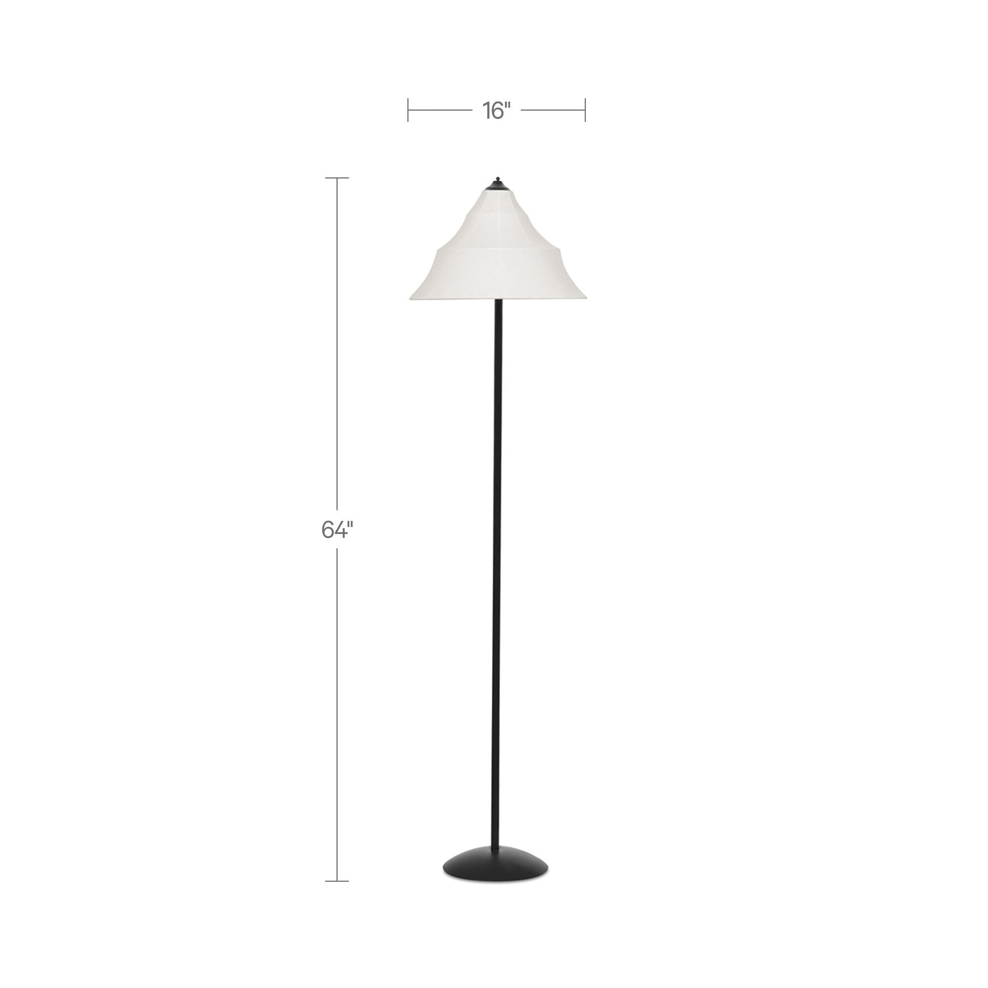 Corrina Floor Lamp White