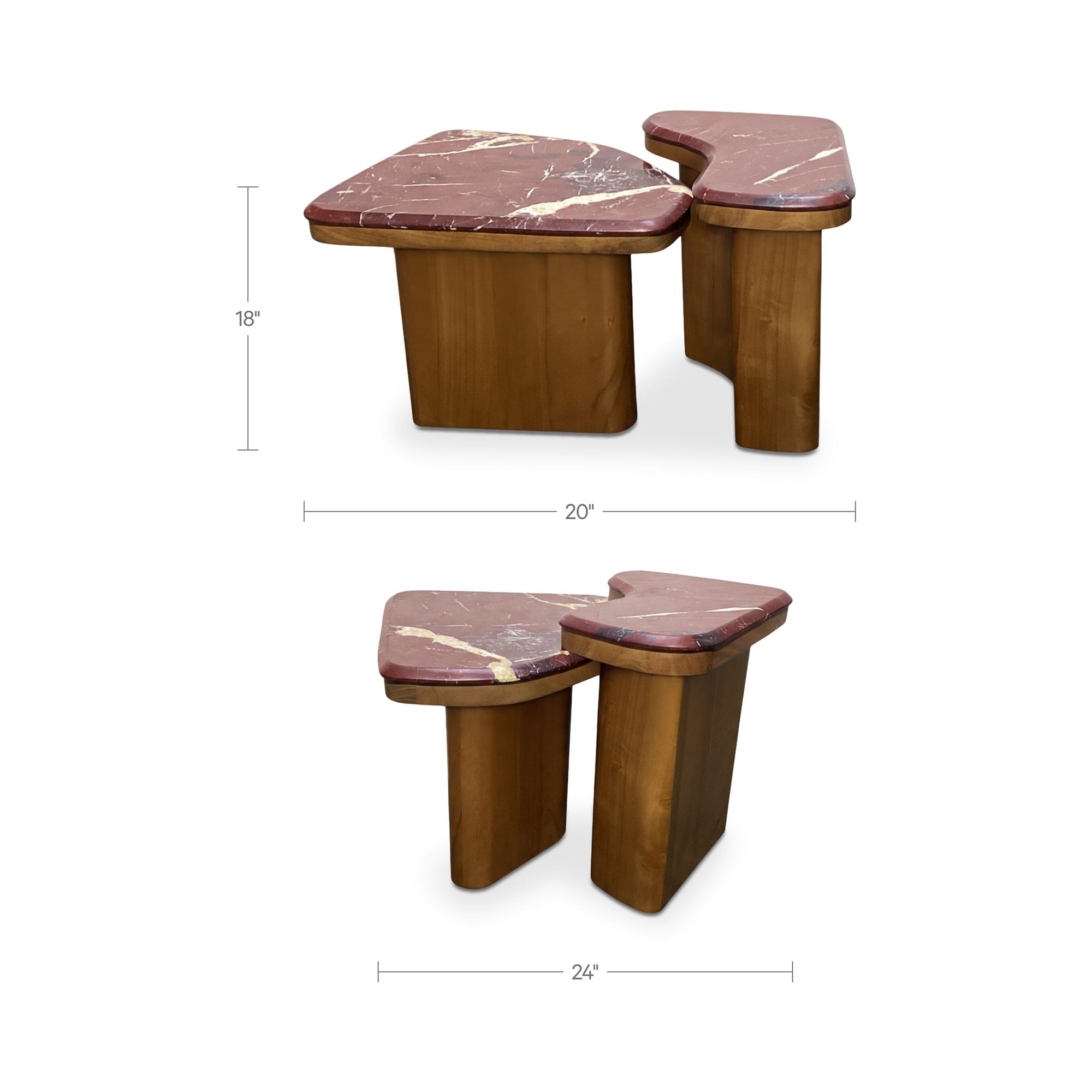 Abi Nesting Coffee Table Levante Marble