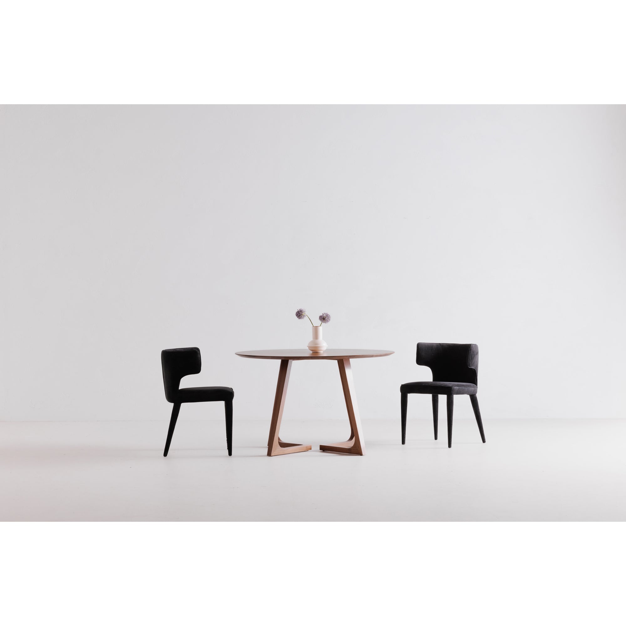 Godenza Round Dining Table Walnut