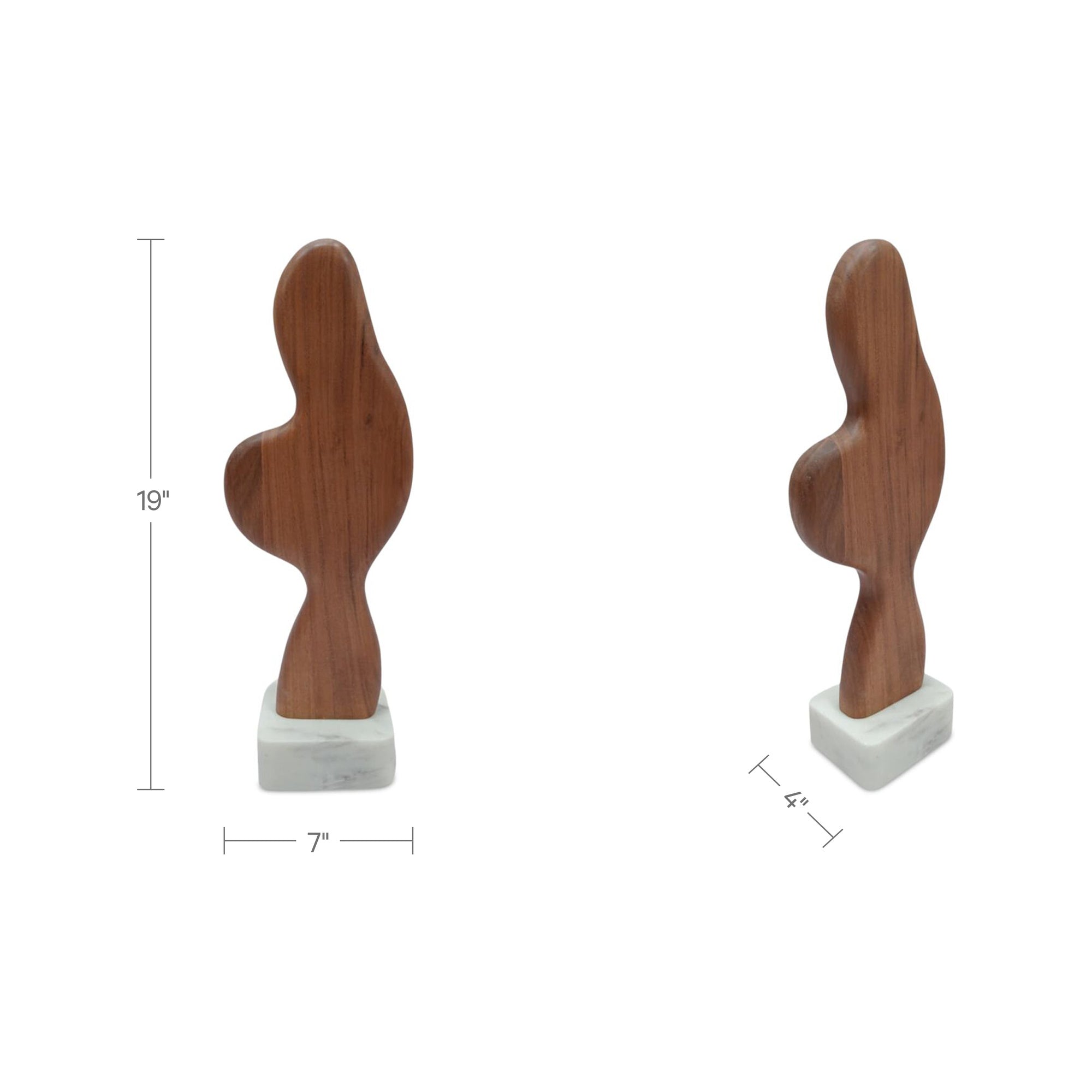 Eon Wood And Marble Sculpture 1