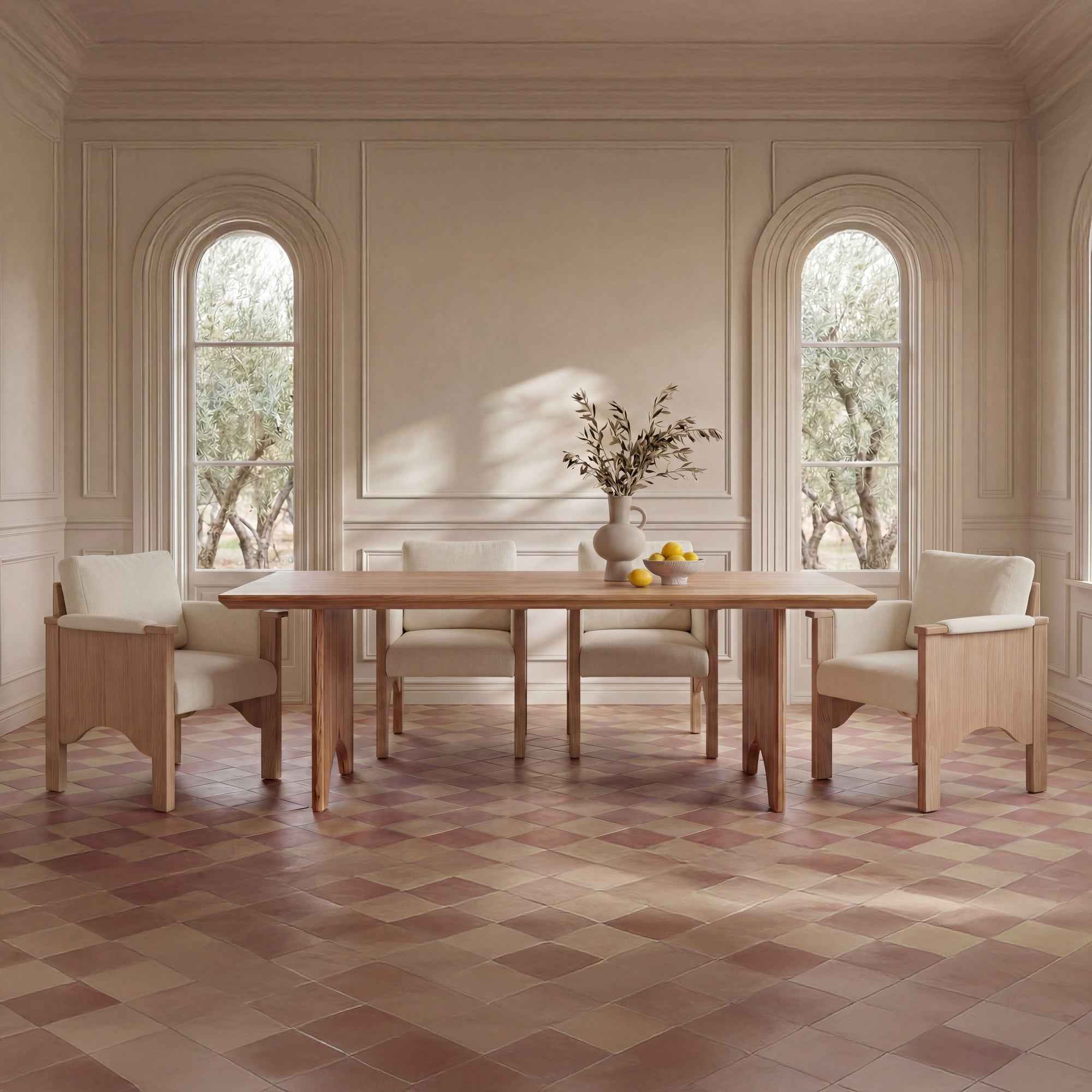 Bauer Dining Chair Cream