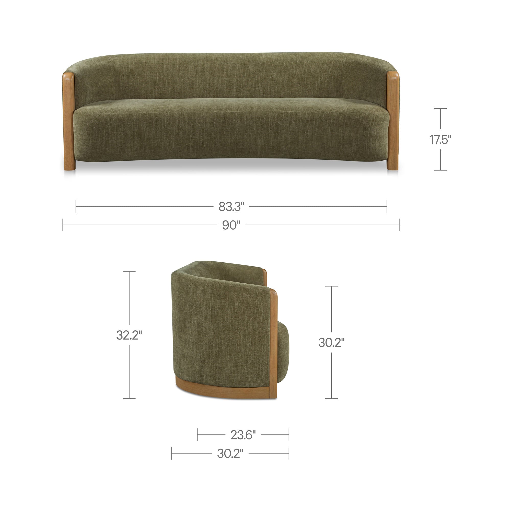 Anya Sofa Olive
