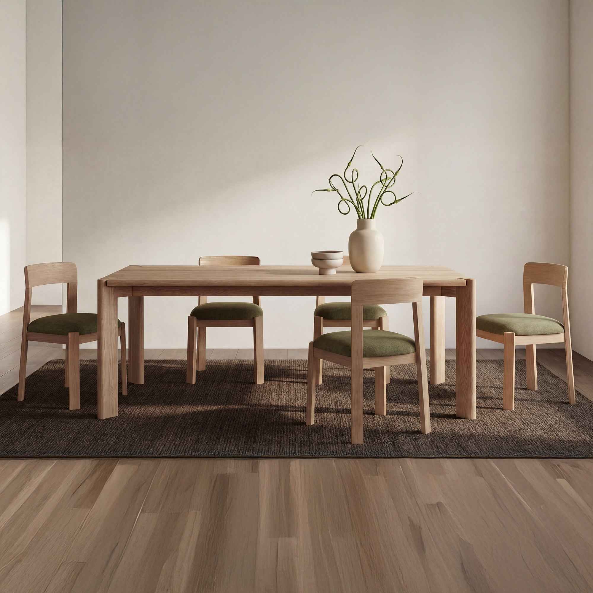 Oli Dining Chair Dark Green-Set of Two