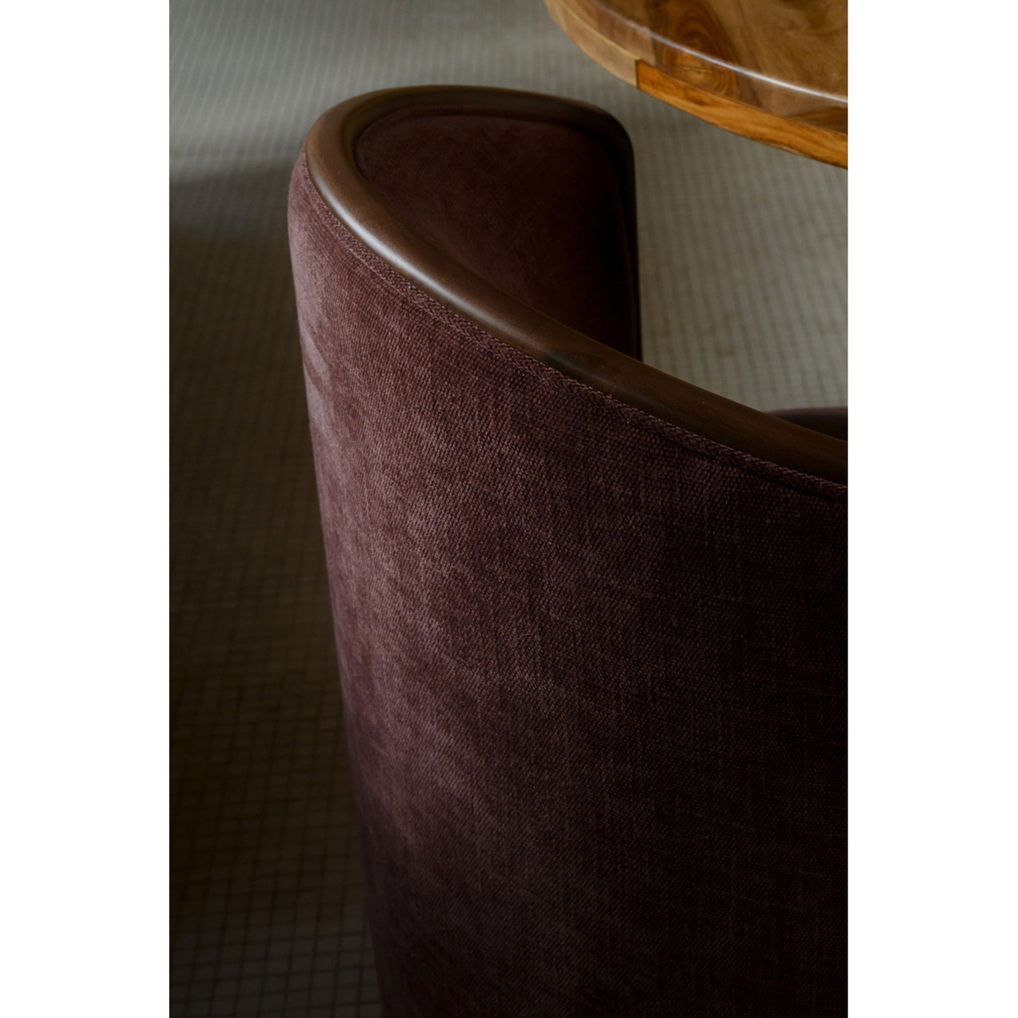 Rossi Swivel Dining Chair Berry