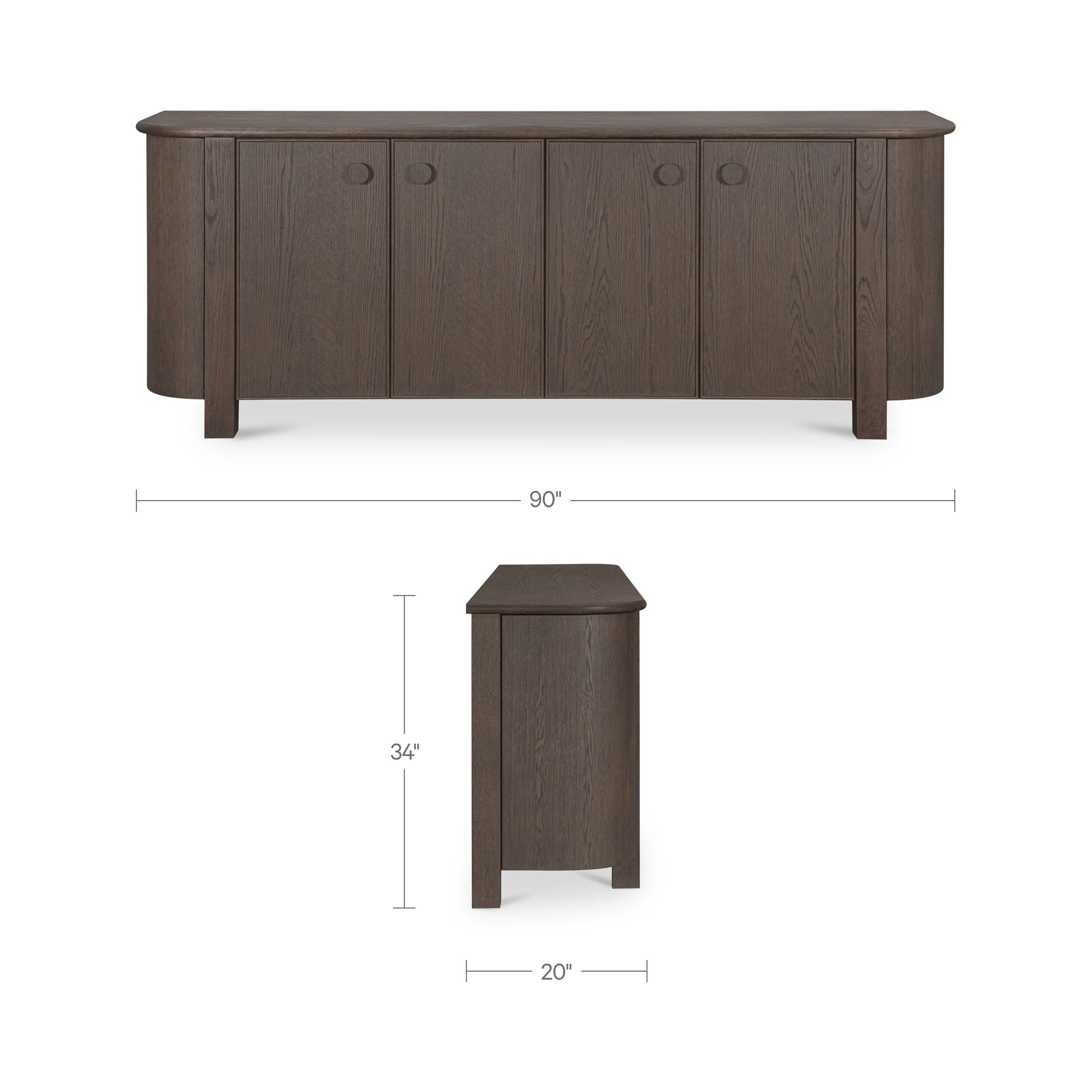 Loren Sideboard Dark Brown