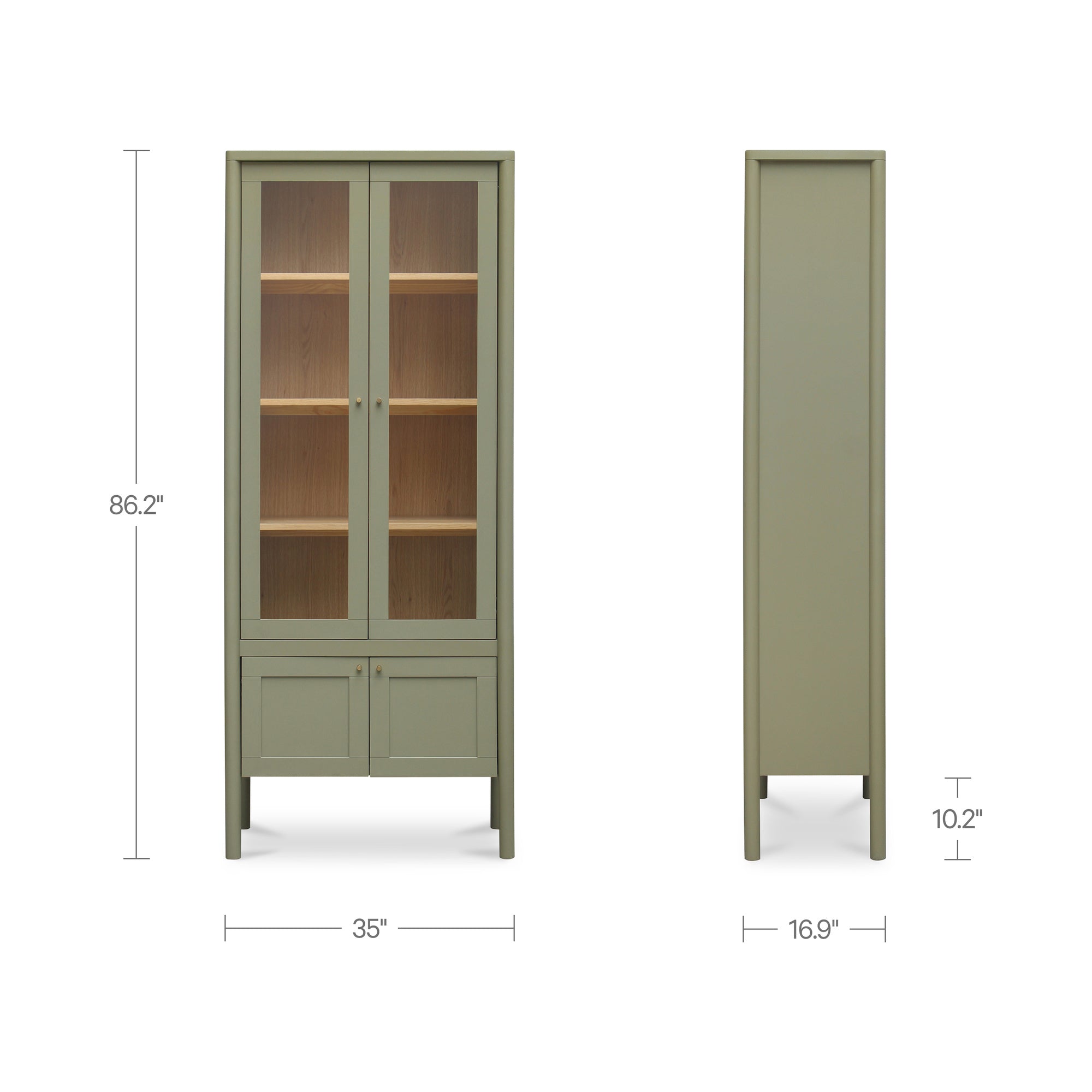 Hannah Tall Cabinet Green
