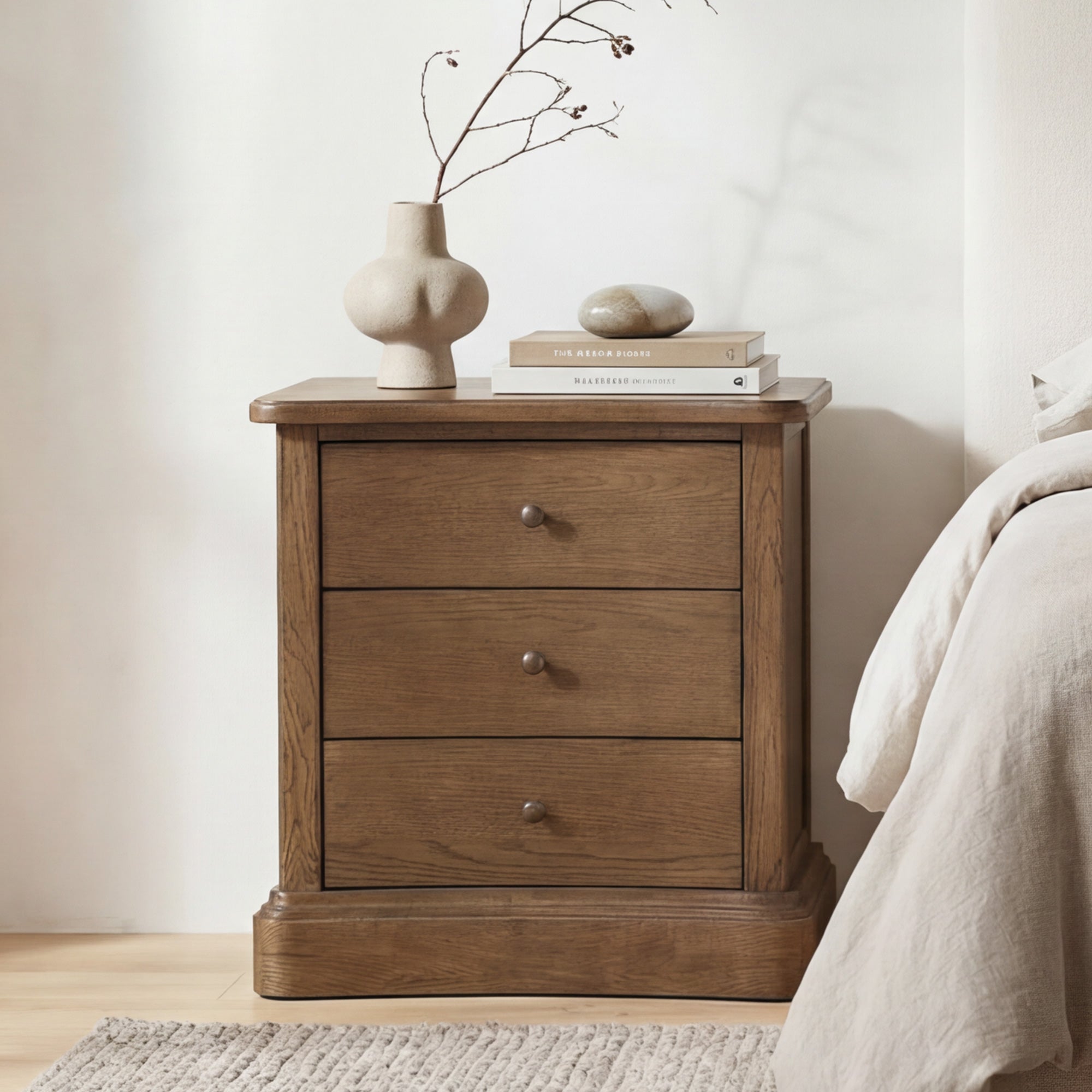 Clarence Nightstand Warm Brown