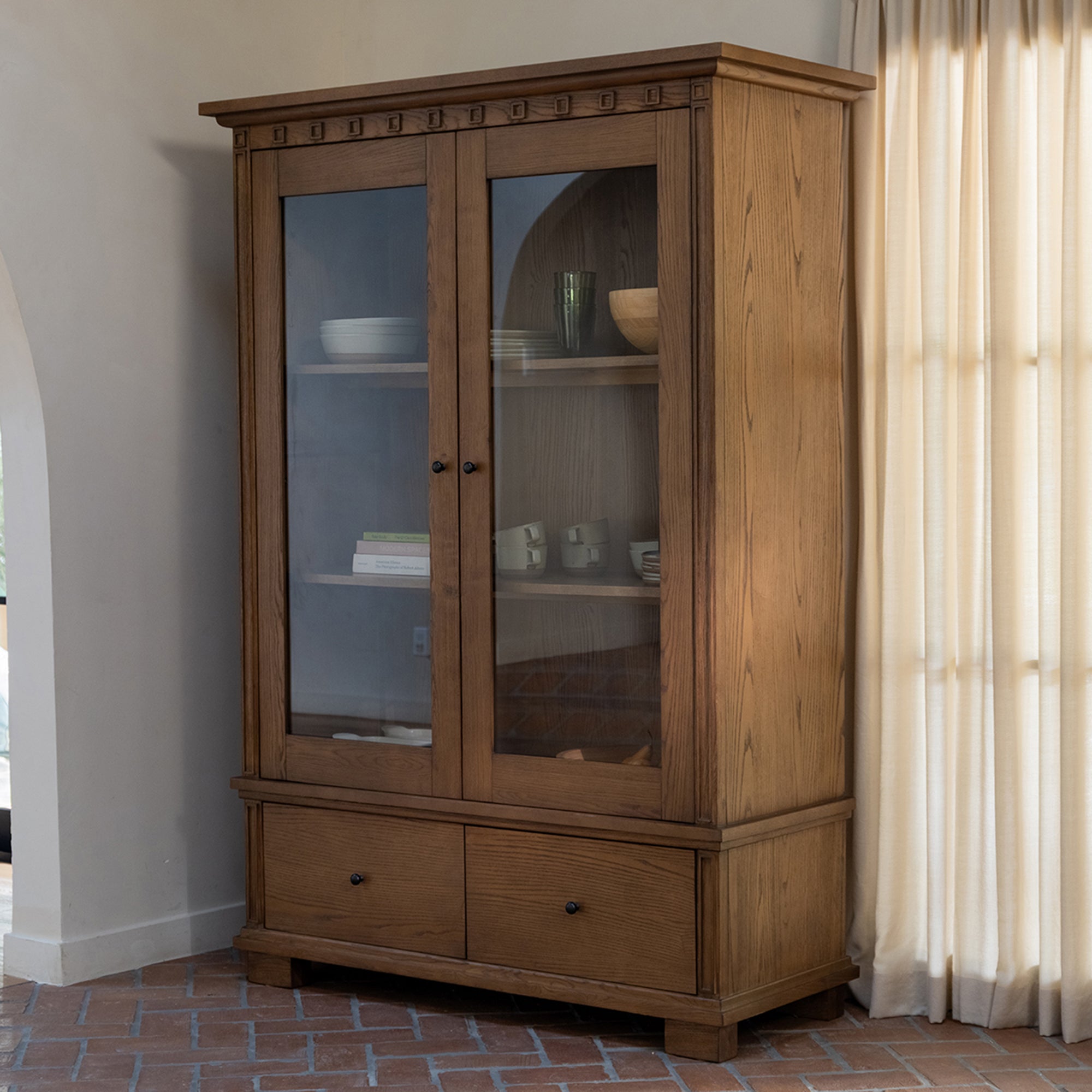Lillian Tall Cabinet Brown
