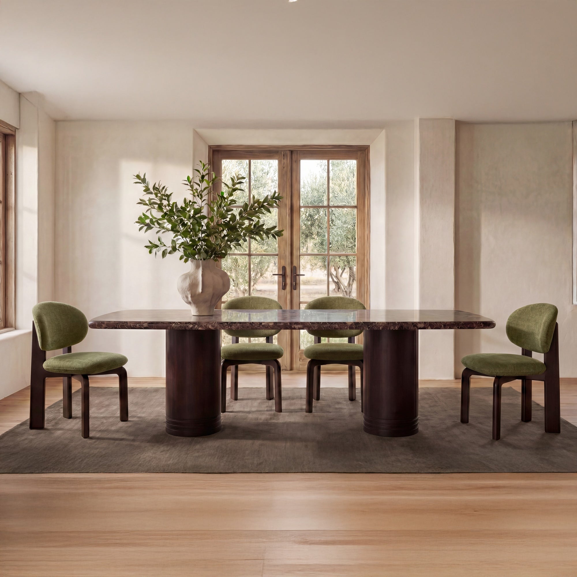 Sami Dining Chair Olive Set of Two