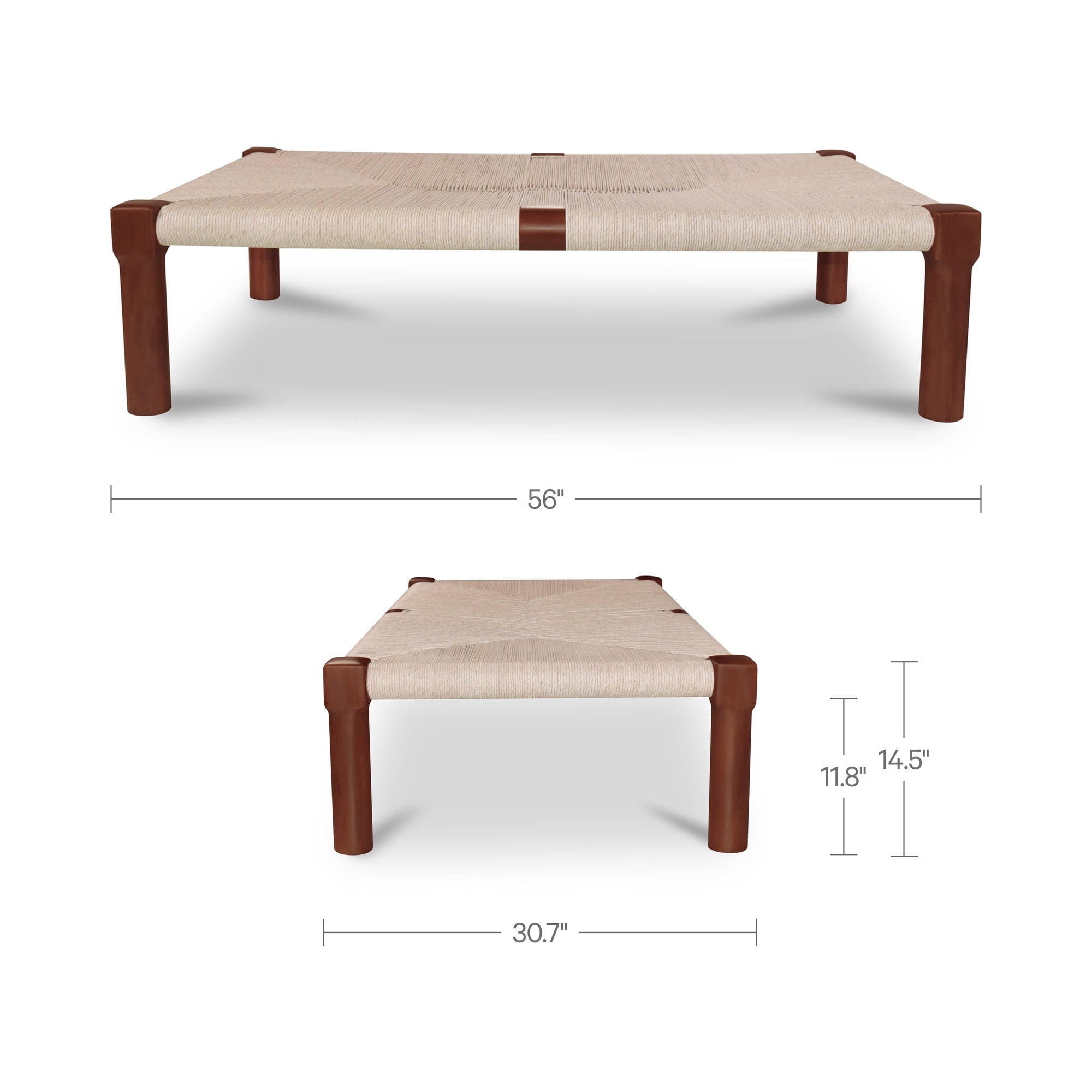 Kaia Outdoor Coffee Table Dark Brown