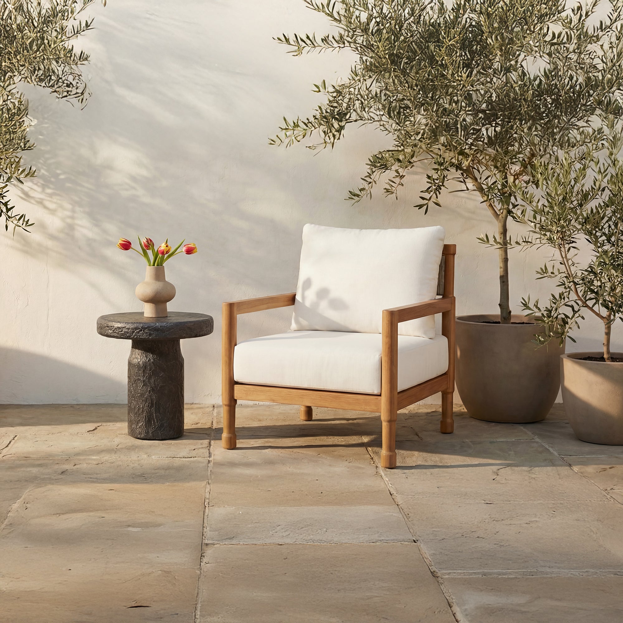 Raf Outdoor Accent Chair Natural