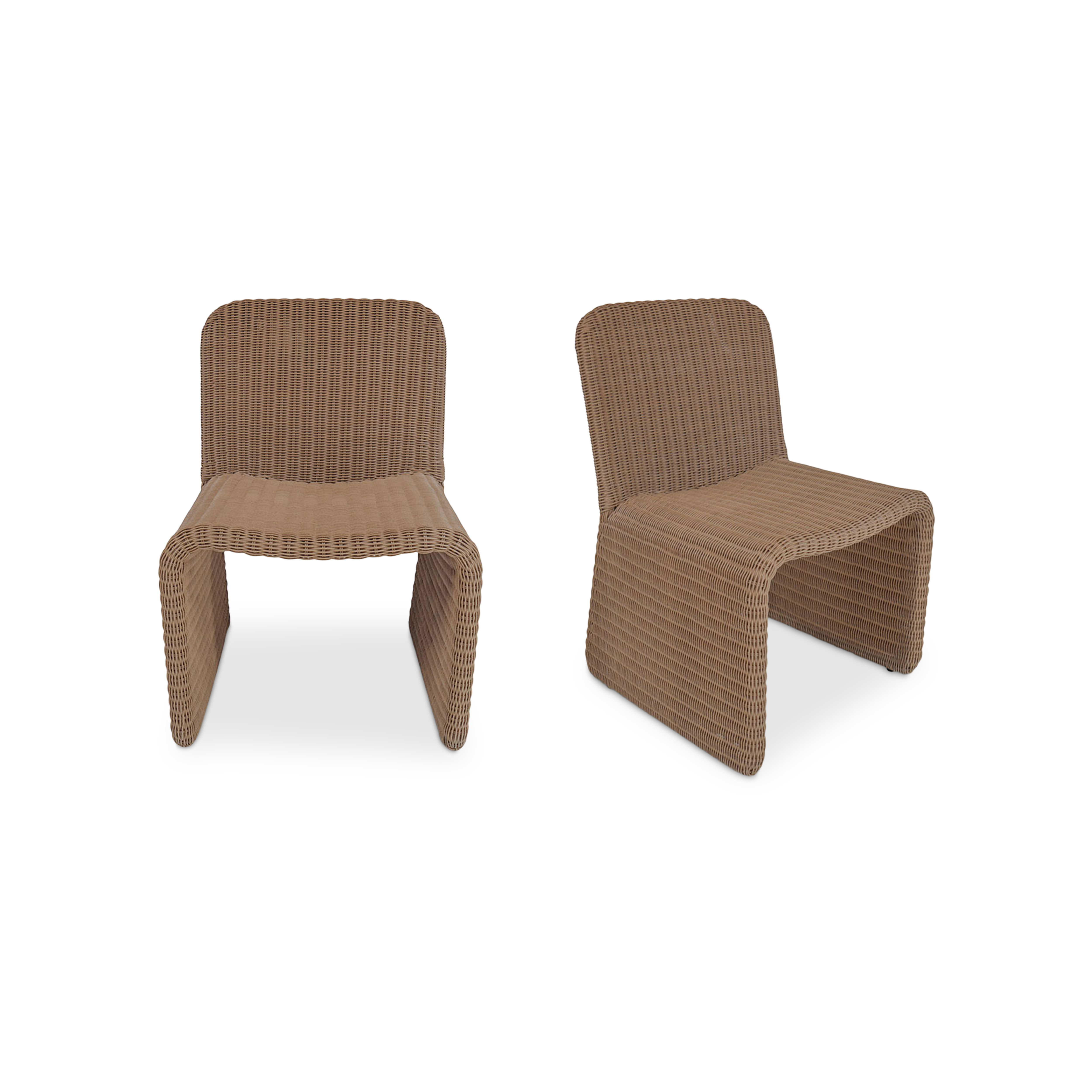 Ella Outdoor Dining Chair Natural-Set of Two