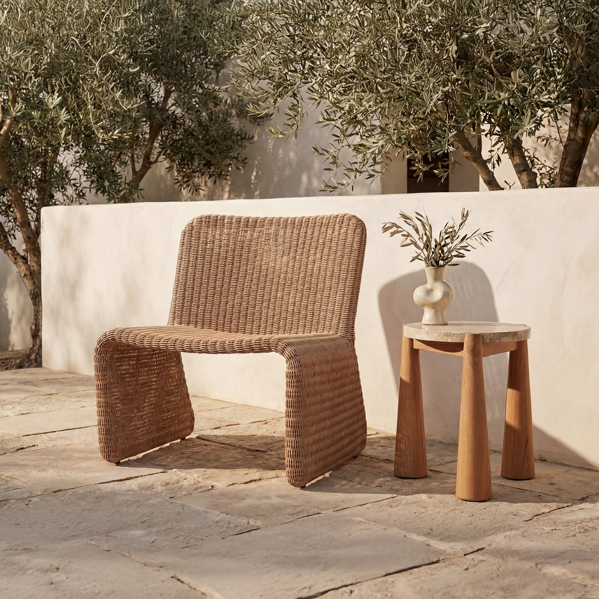 Ella Outdoor Accent Chair Natural