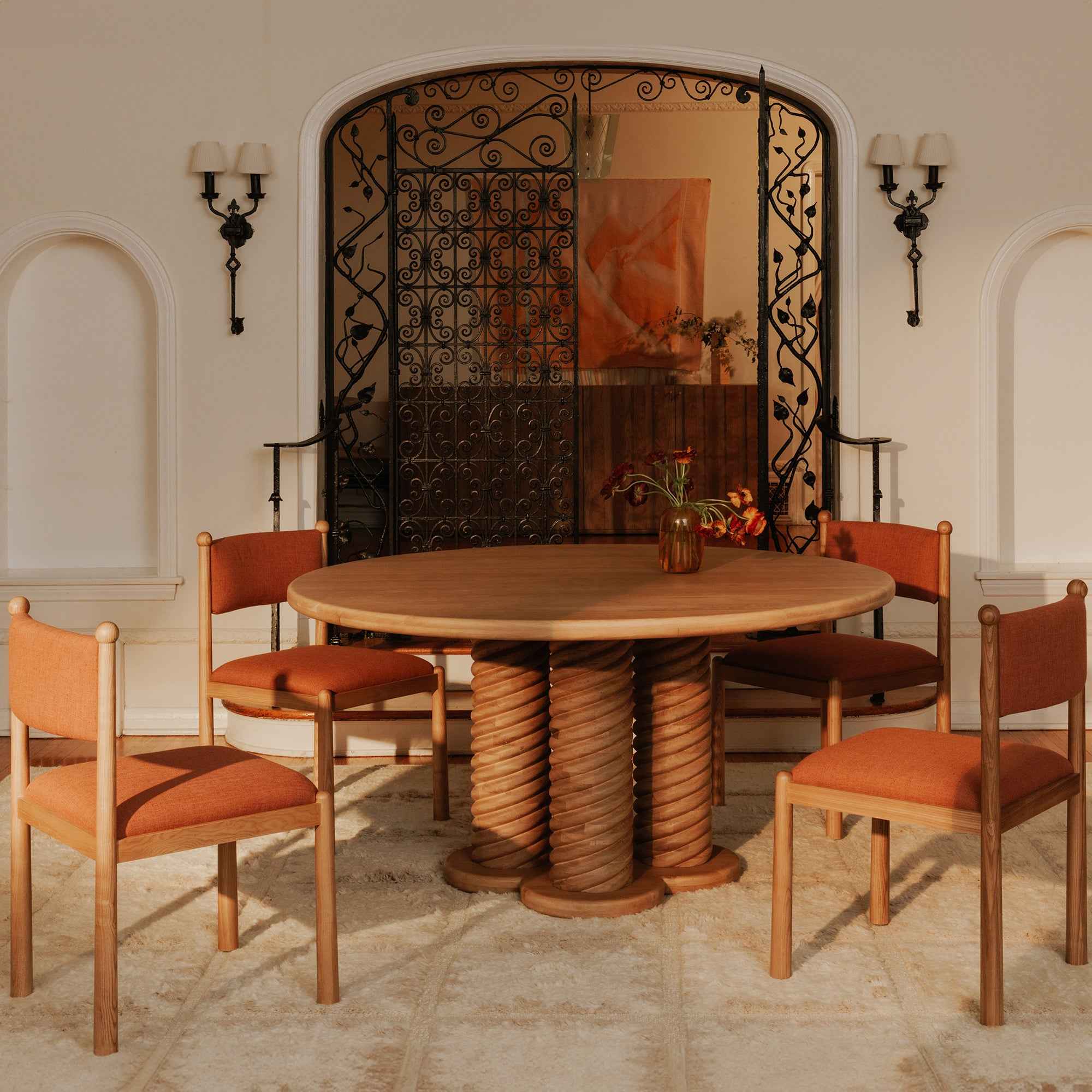 Villetta Dining Chair Deep Pink - Set Of Two