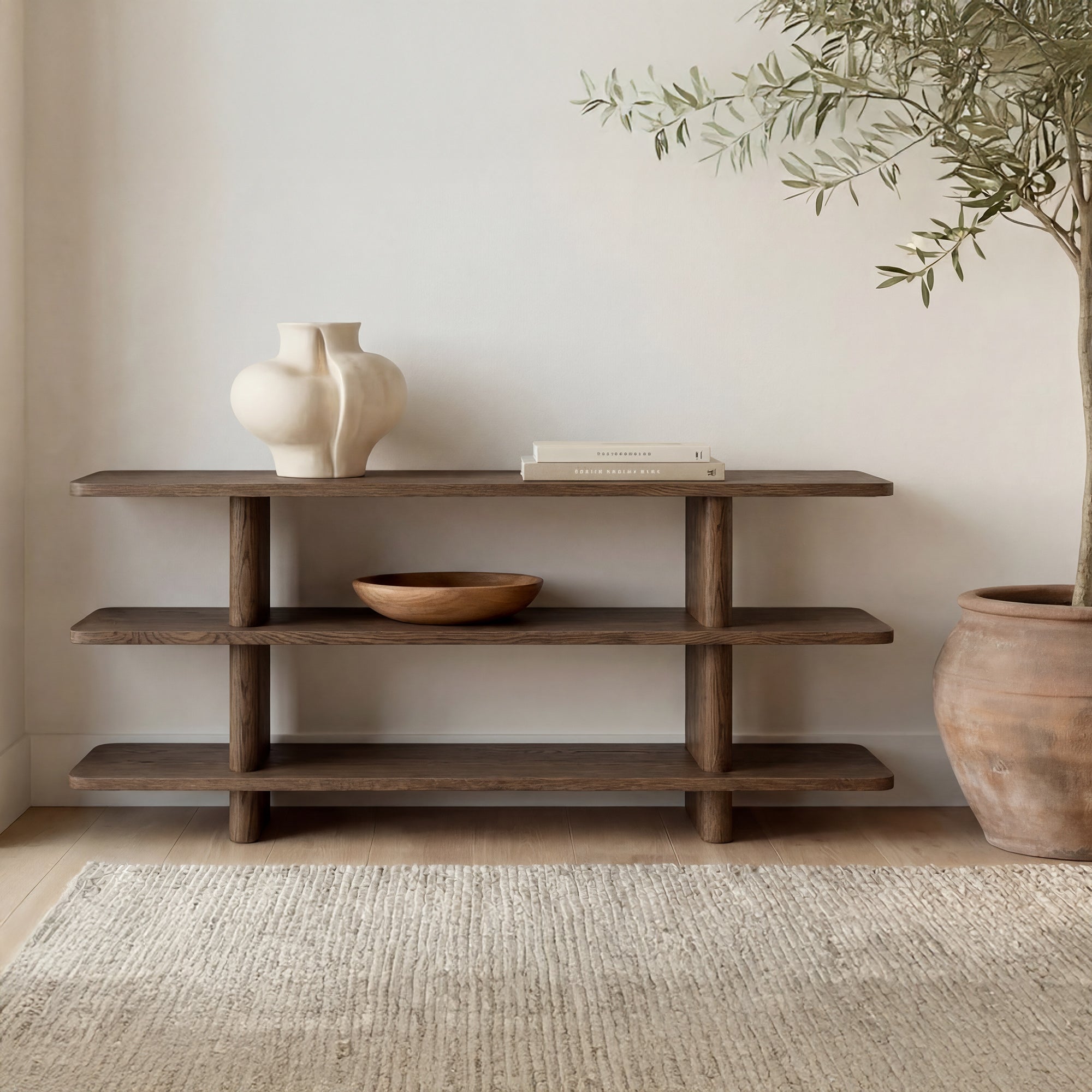 Casey Small Bookcase Dark Brown