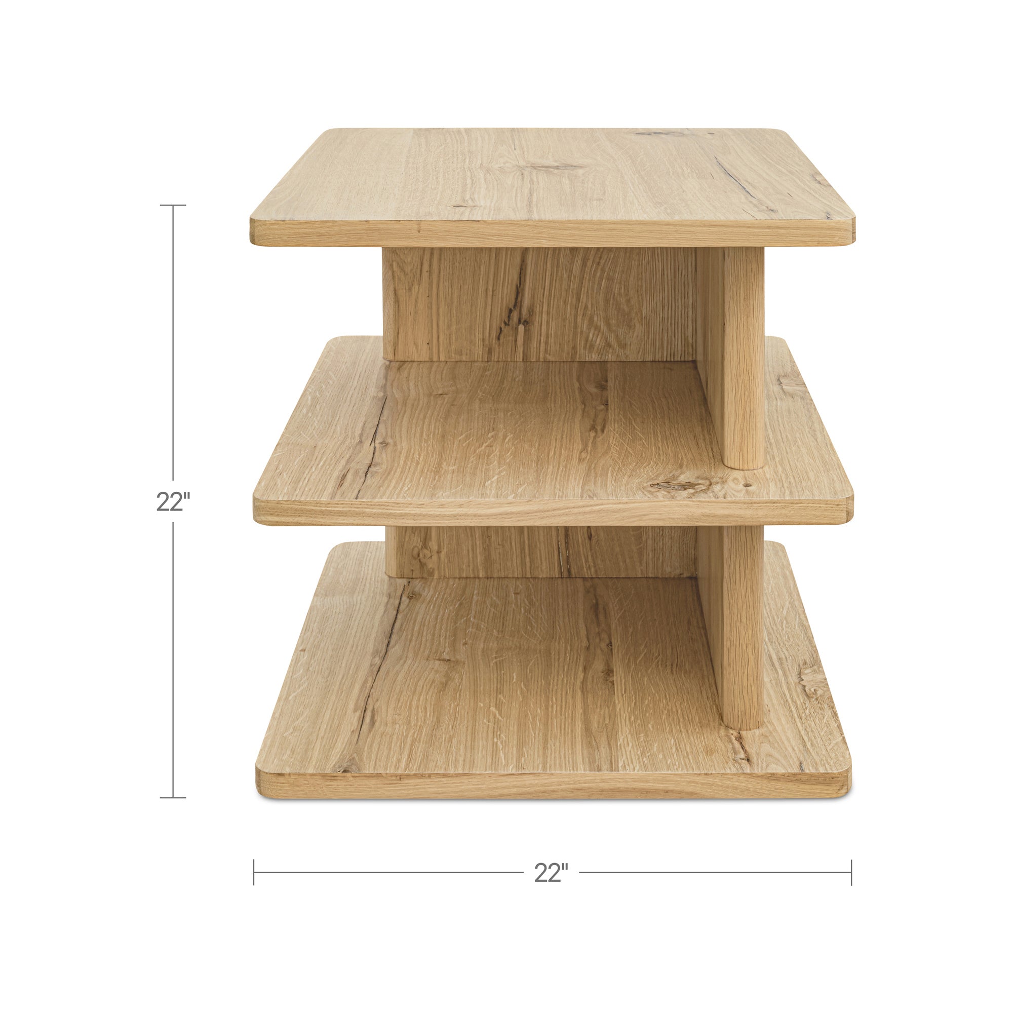 Casey Side Table Rustic Oak