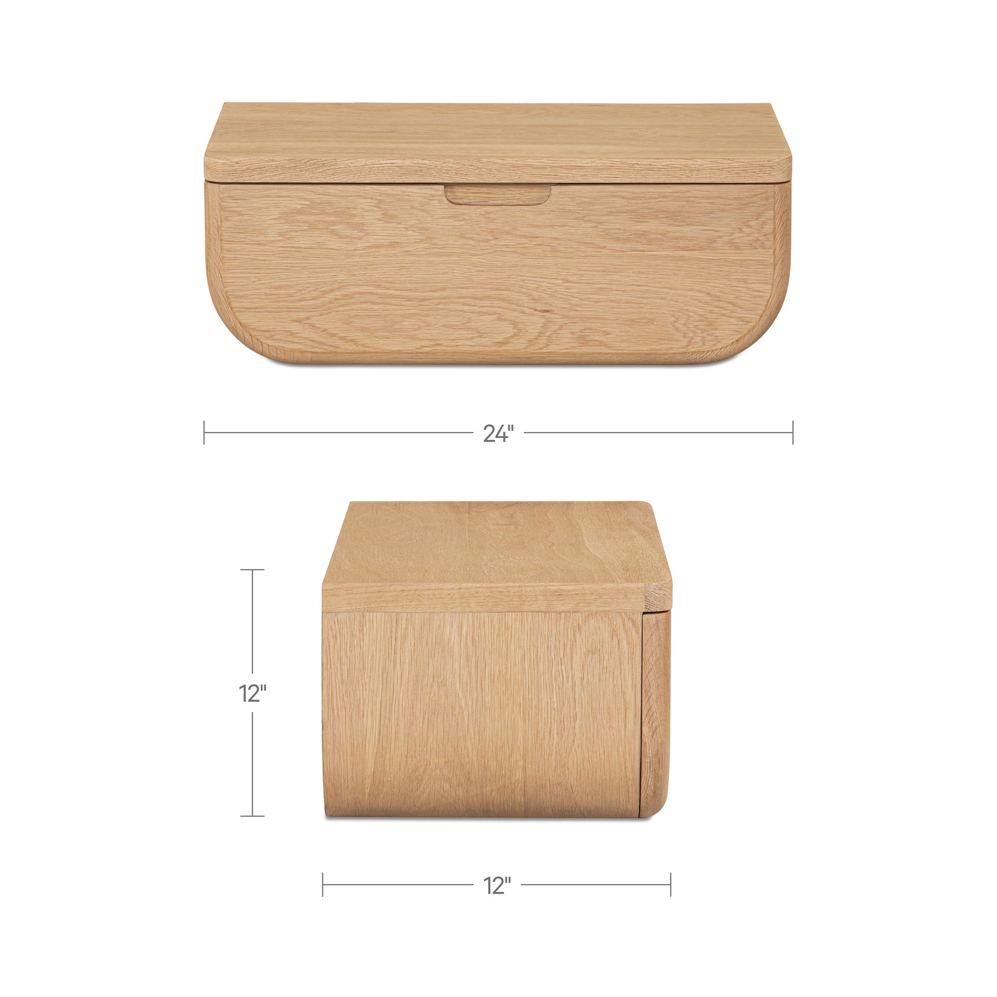 Hettie Floating Nightstand Natural