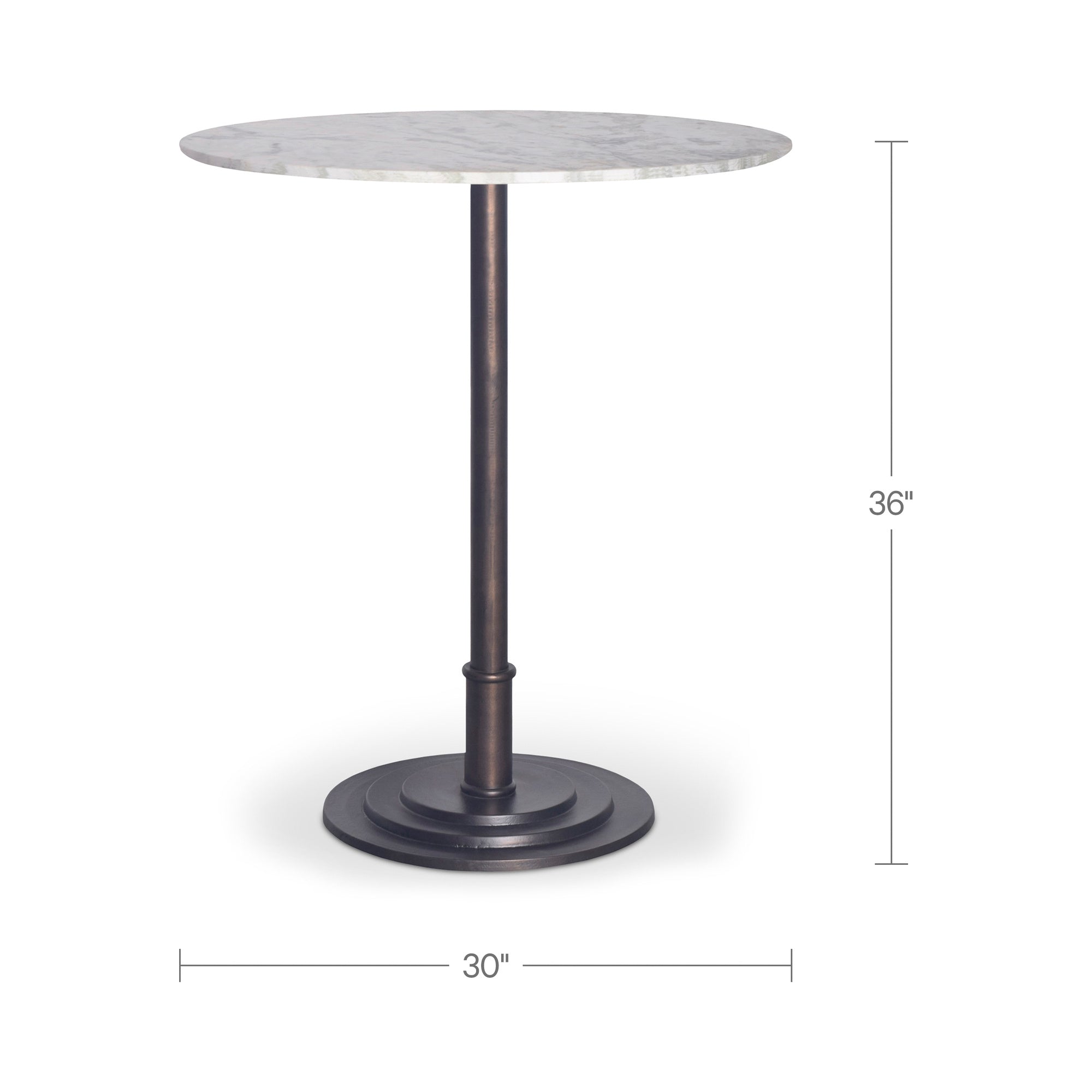 Tori Outdoor Counter Table White Marble