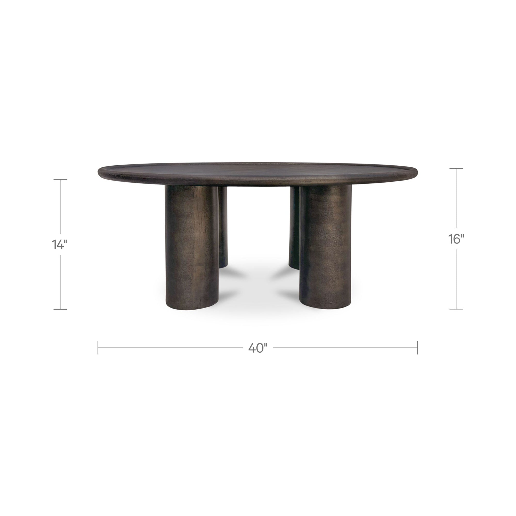Deacon Outdoor Coffee Table Deep Bronze