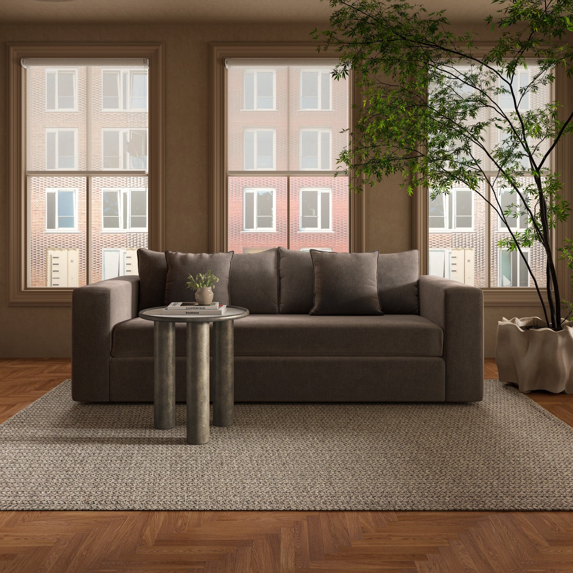 Kiran Sleeper Sofa Warm Charcoal