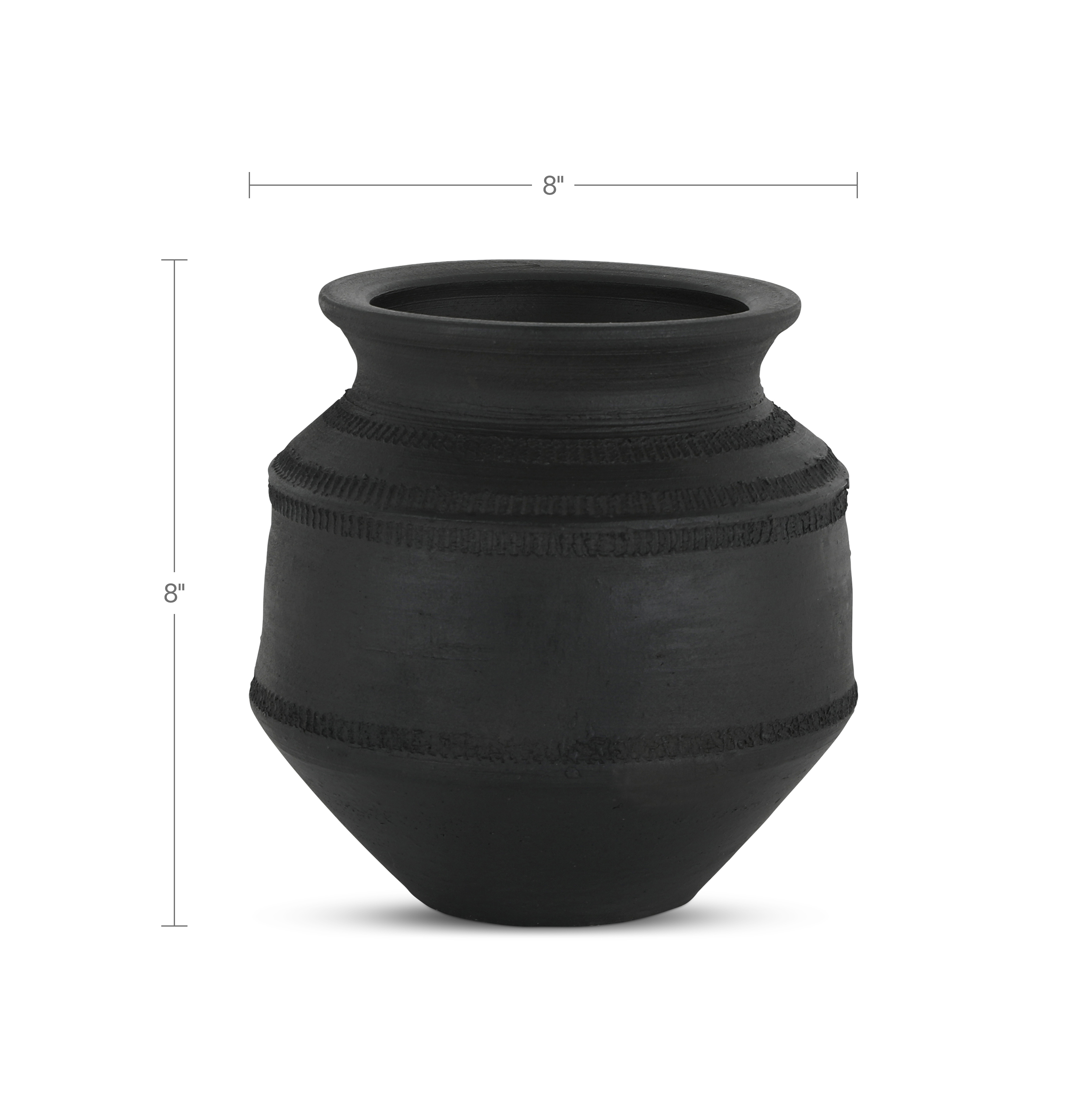 Astra Vessel Black Terracotta