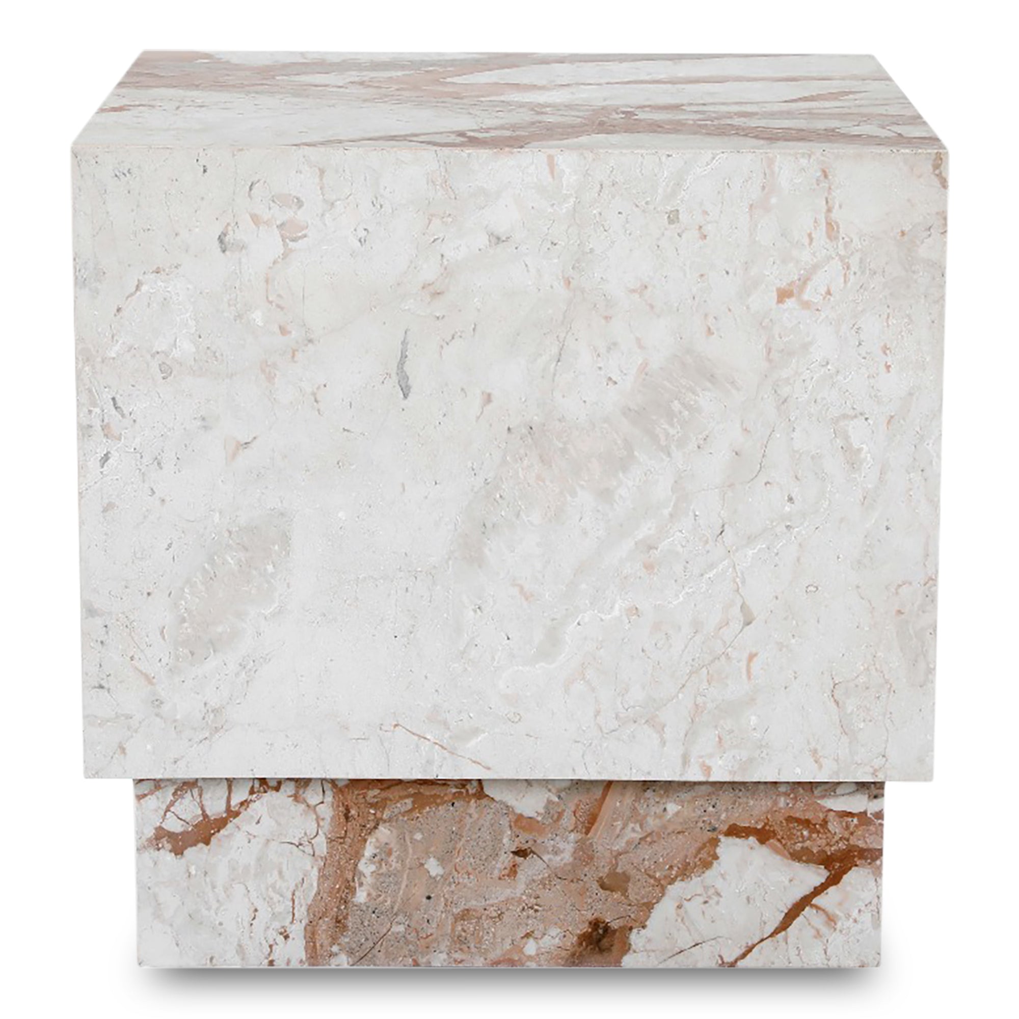 Layla Side Table Breccia Marble