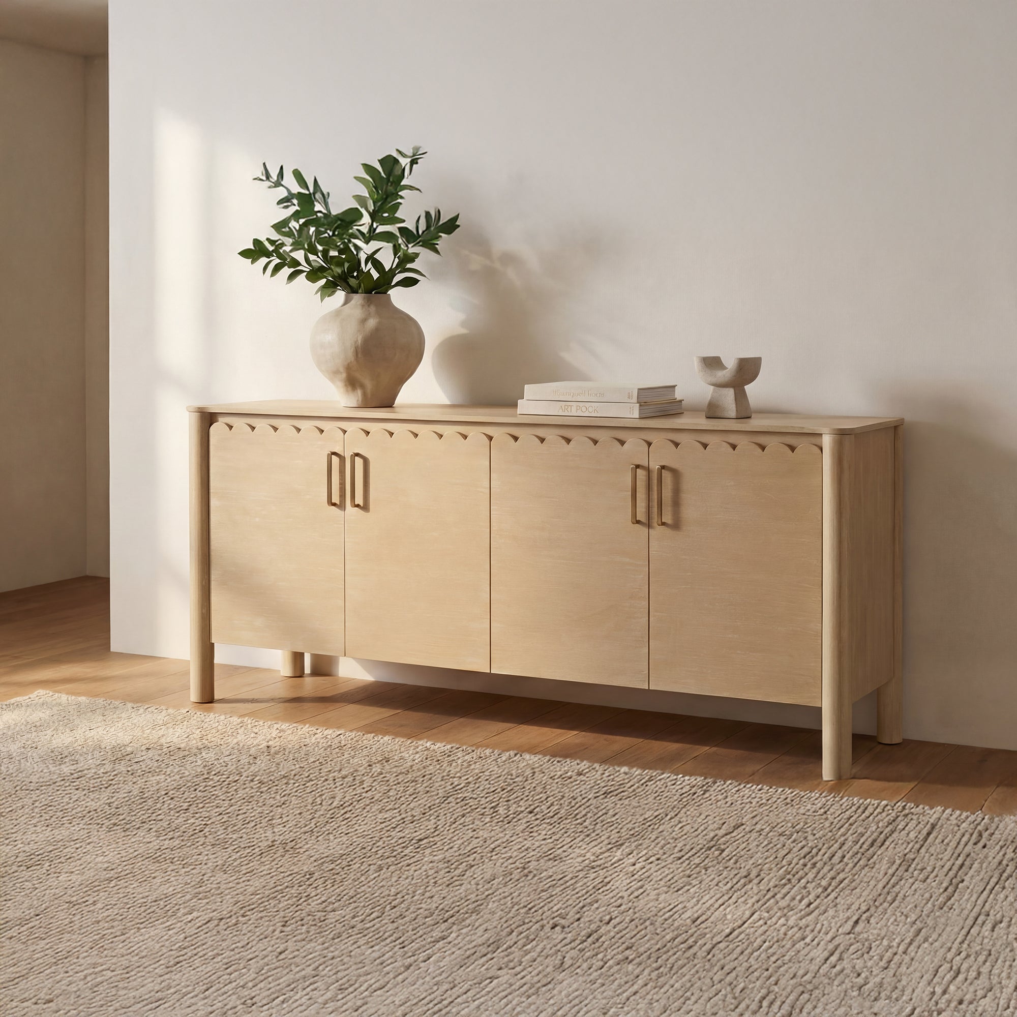 Wiley 4 Door Sideboard Natural