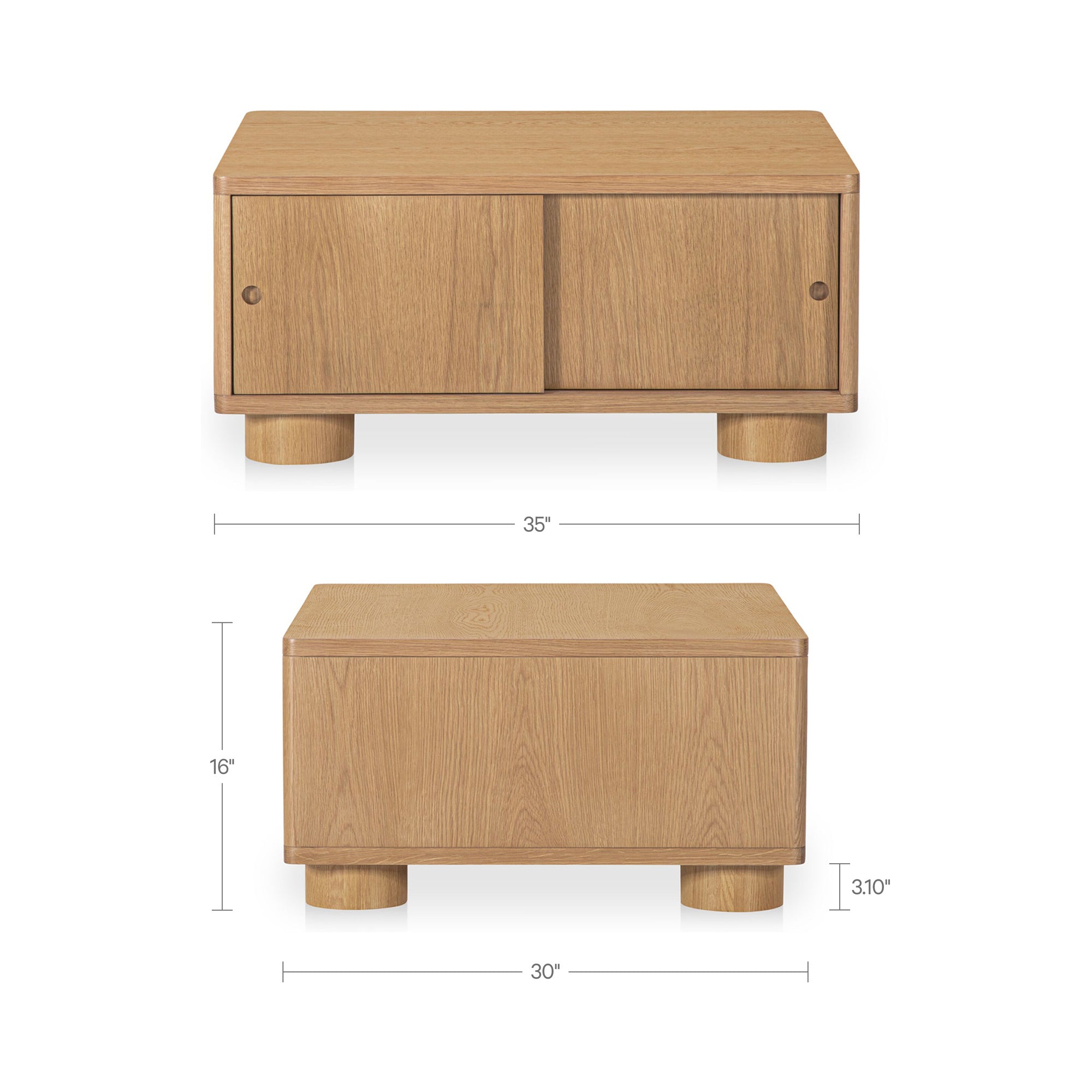 Hobbs Storage Coffee Table Natural