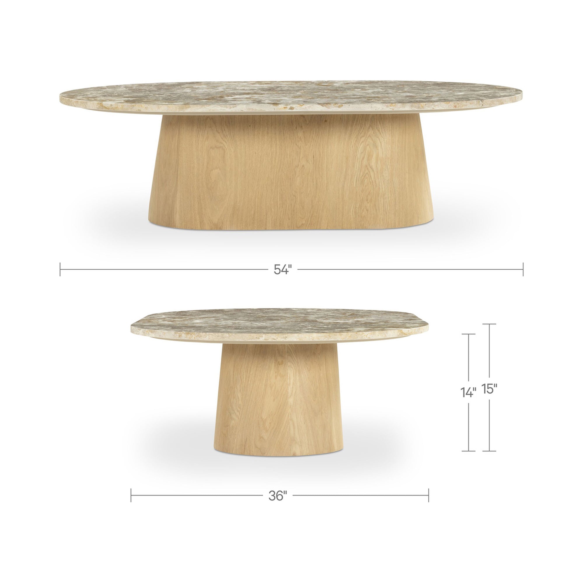 Carly Coffee Table Panther Stone