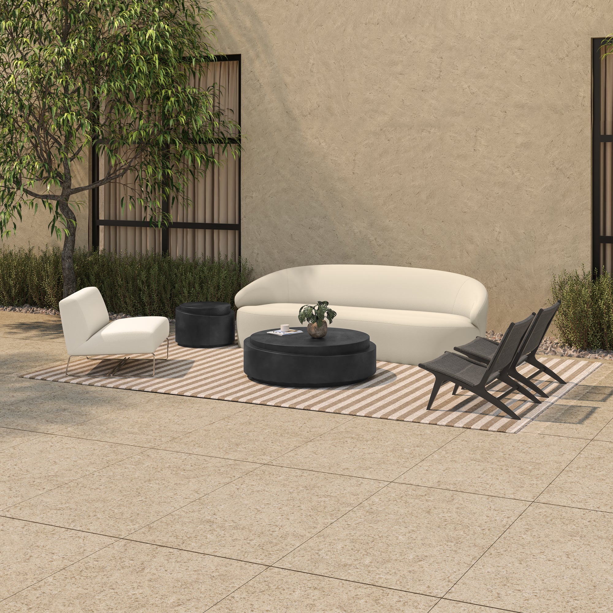 Cosmo Outdoor Coffee Table Black