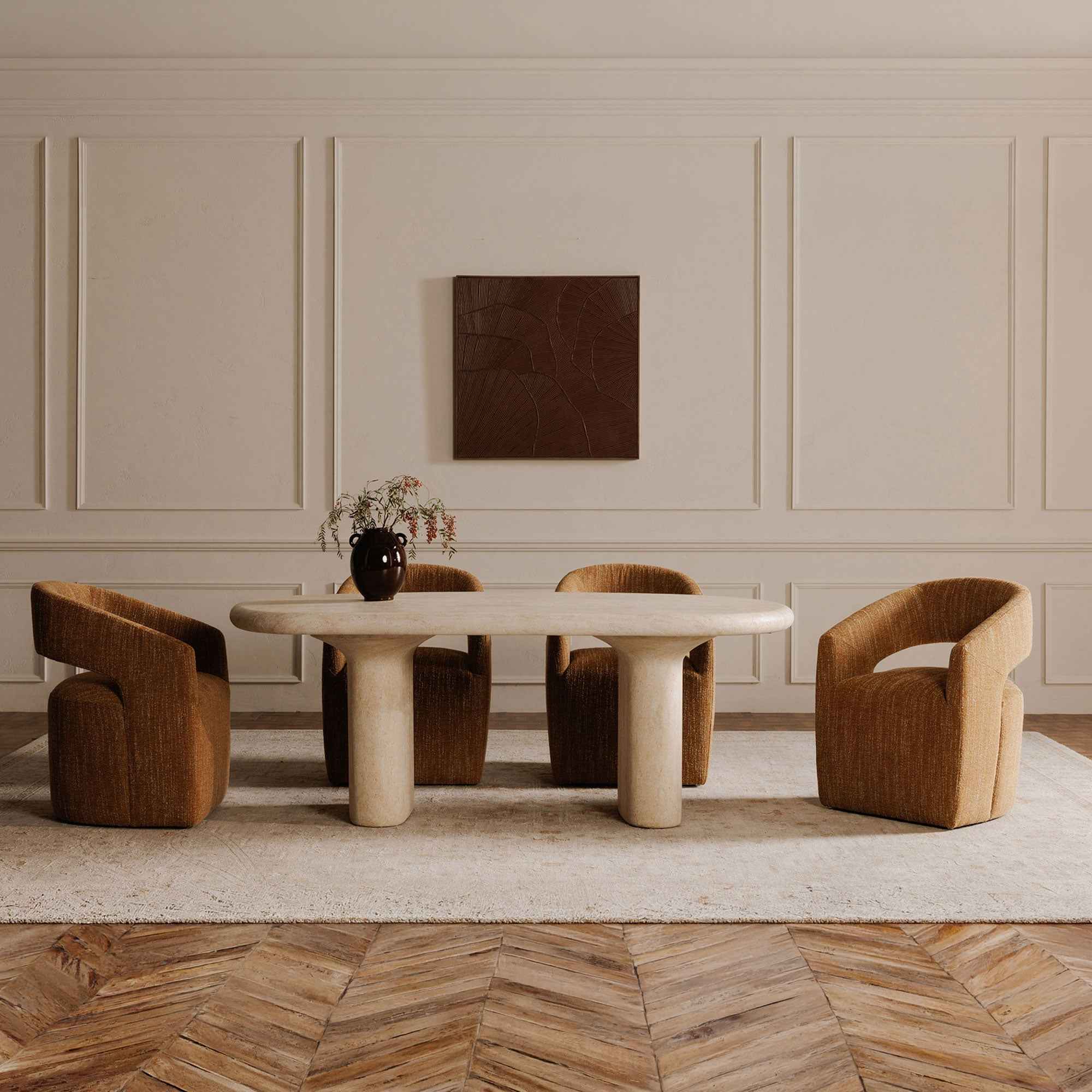 Barrow Rolling Dining Chair