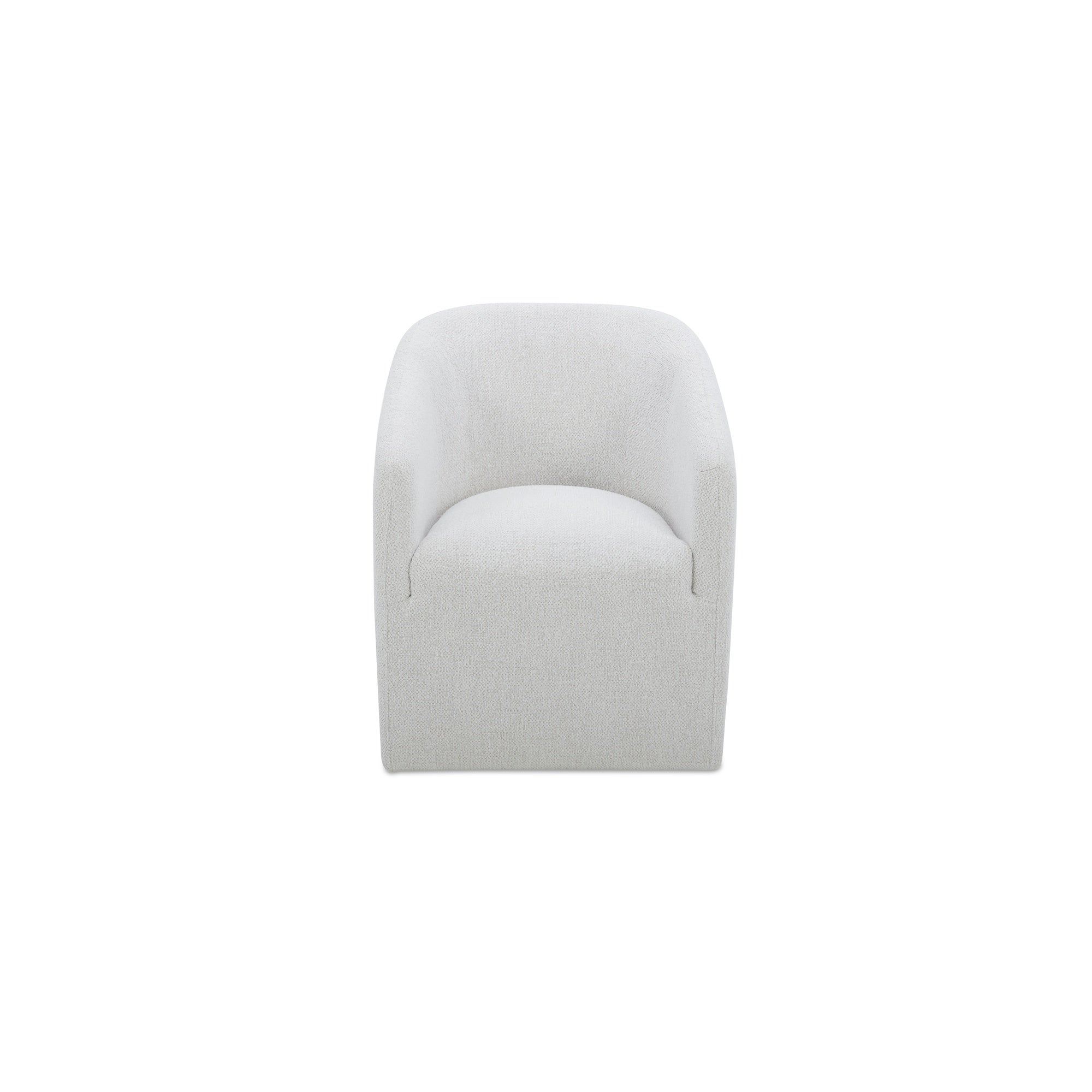 Sandy Rolling Dining Chair Off White