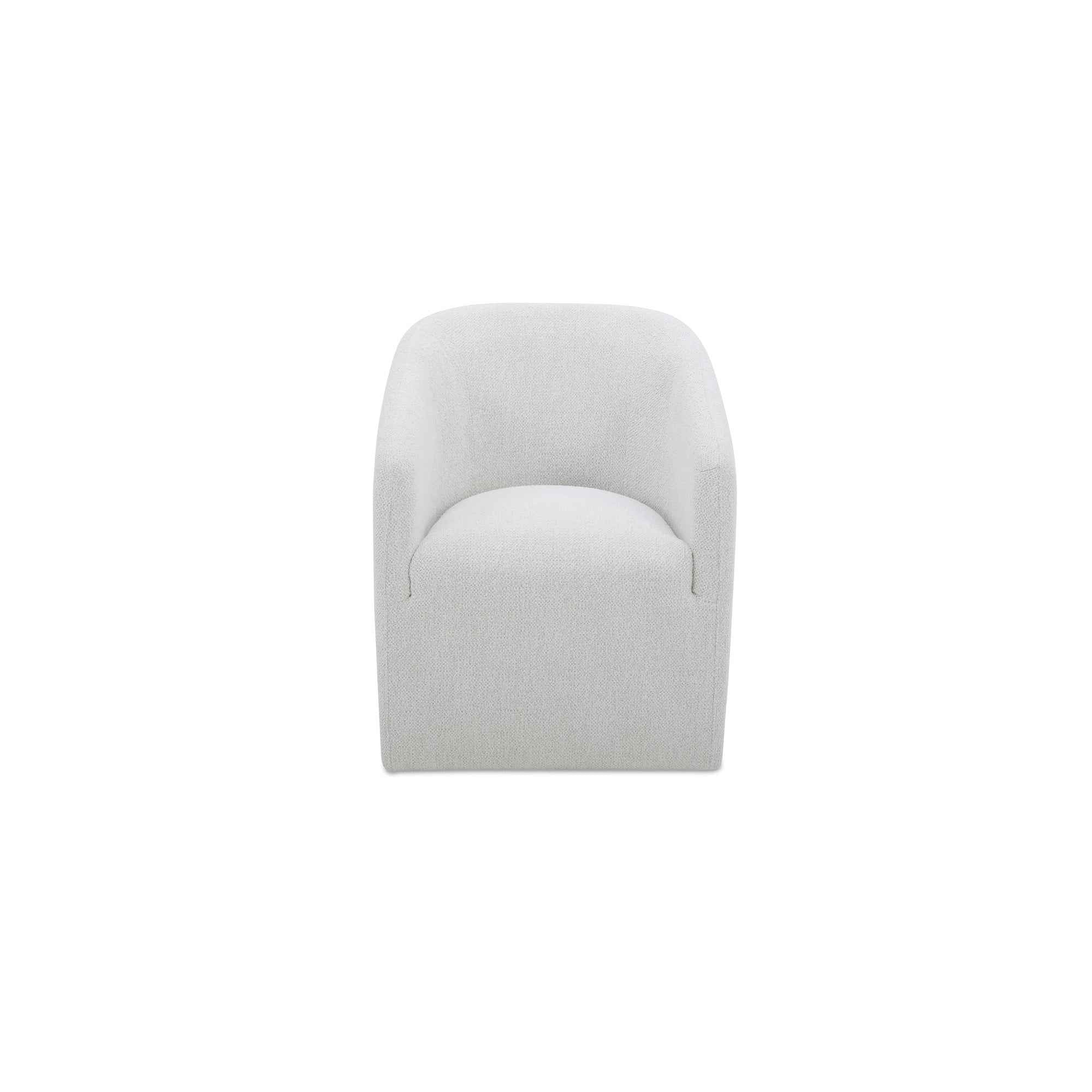 Sandy Rolling Dining Chair Off White
