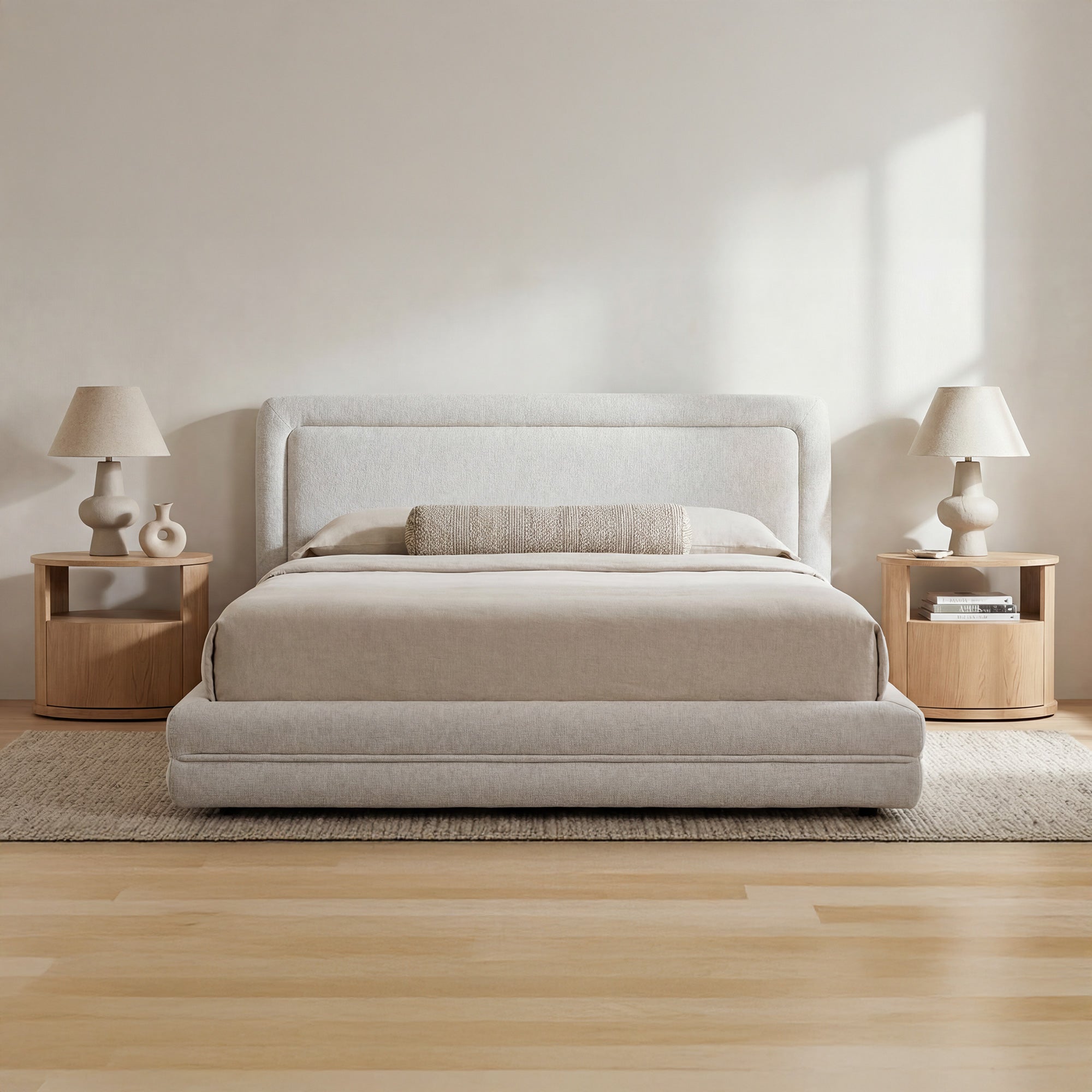 Tory Queen Bed Pebble