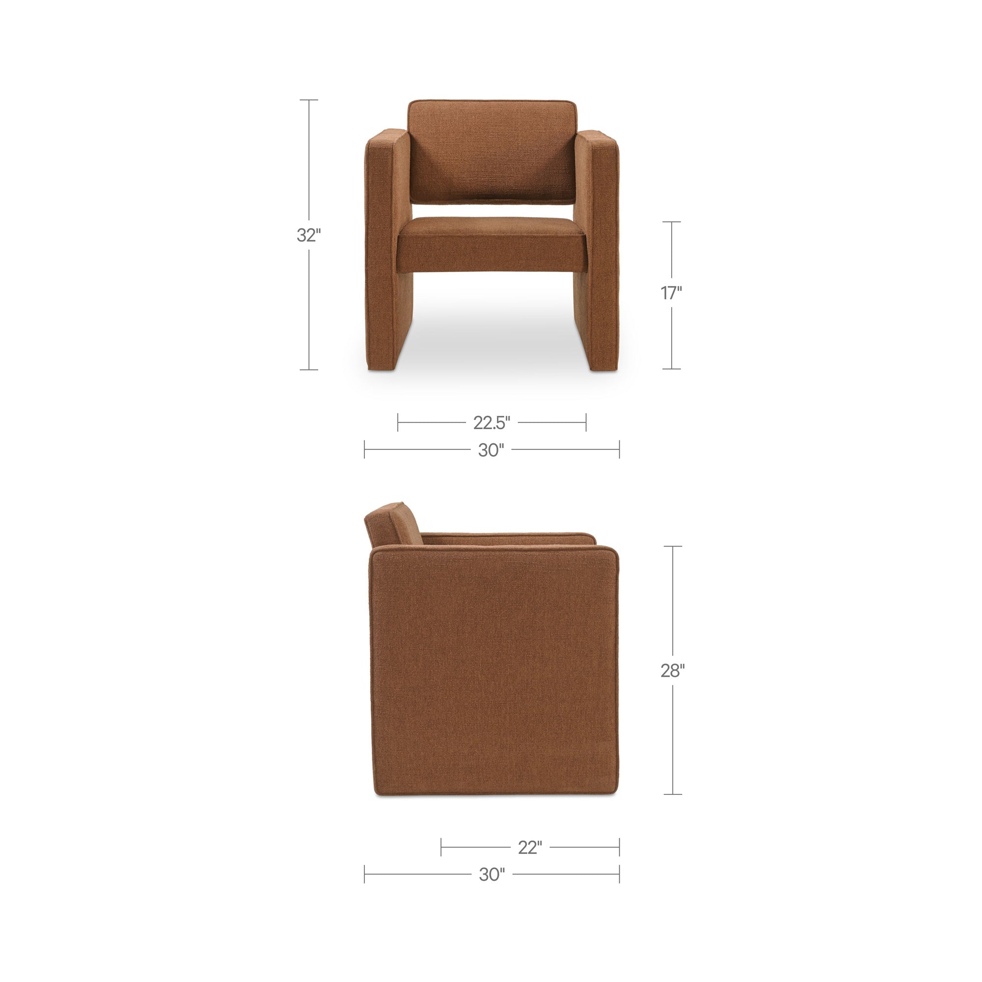 Harris Accent Chair Burgundy