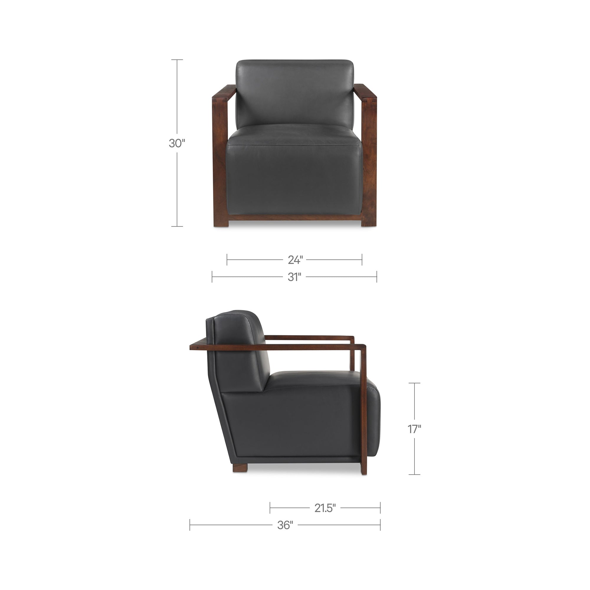 Barnes Accent Chair Black