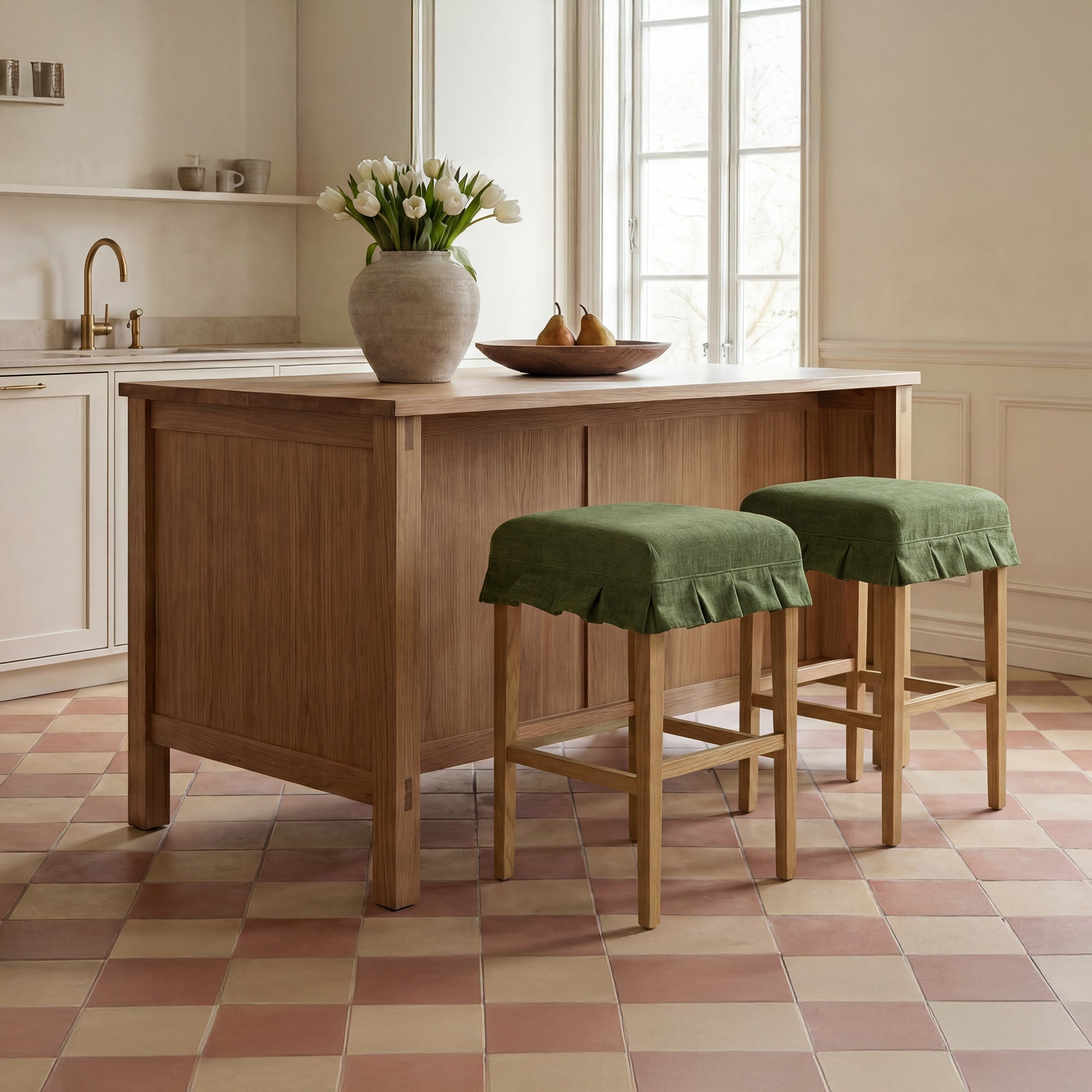 Anna Counter Stool Green