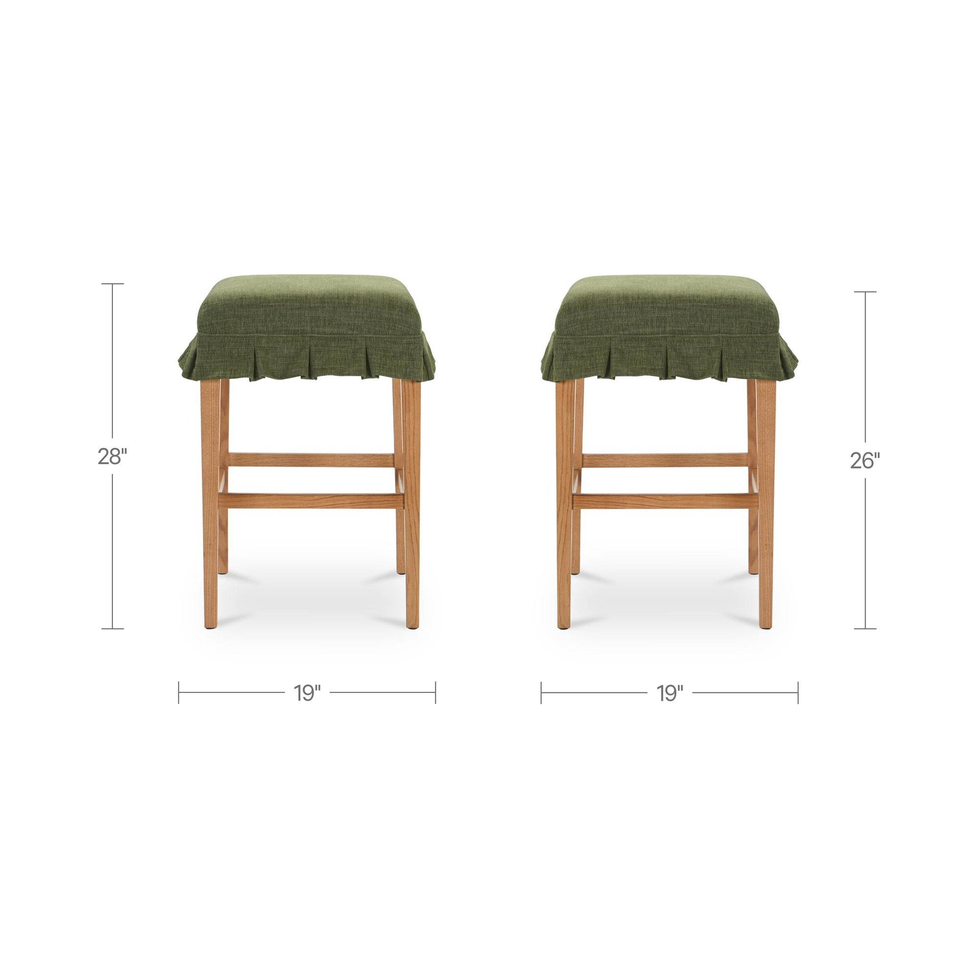 Anna Counter Stool Green