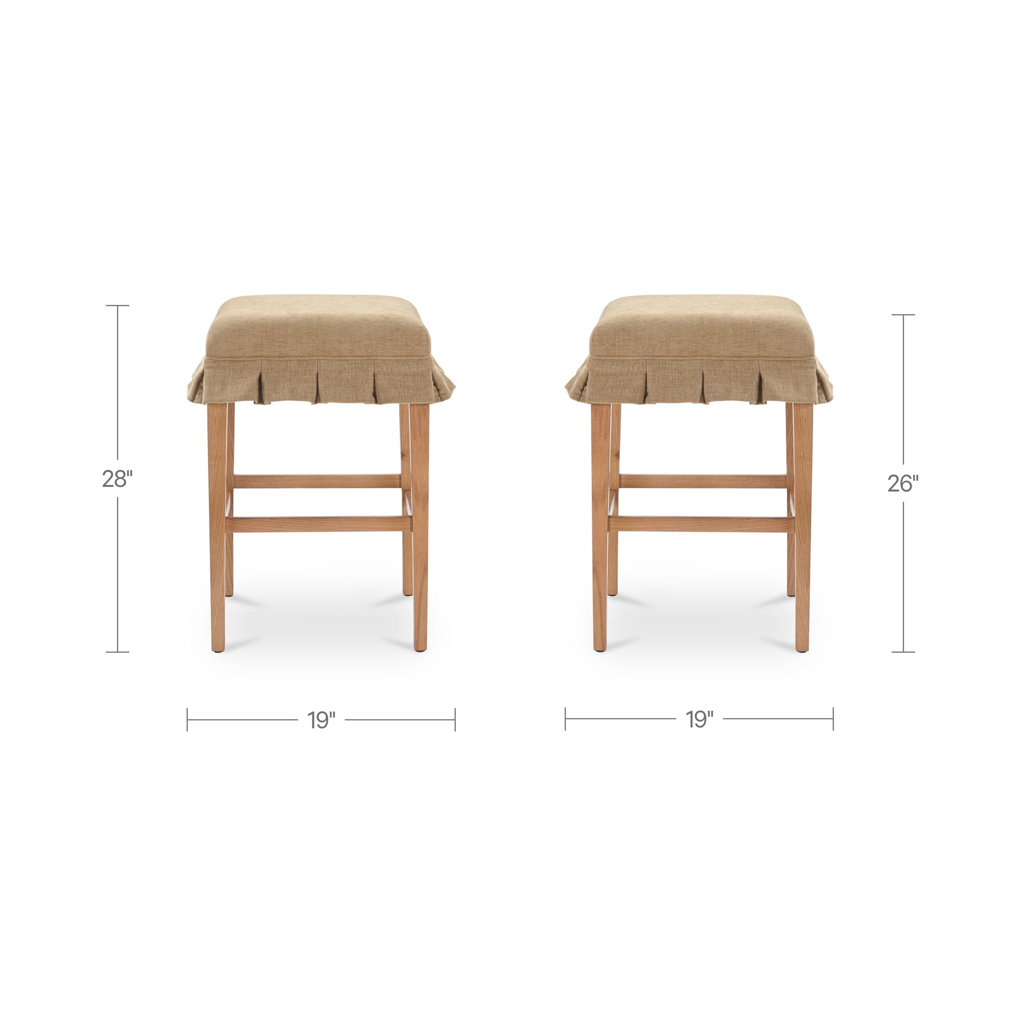 Anna Counter Stool Light Brown