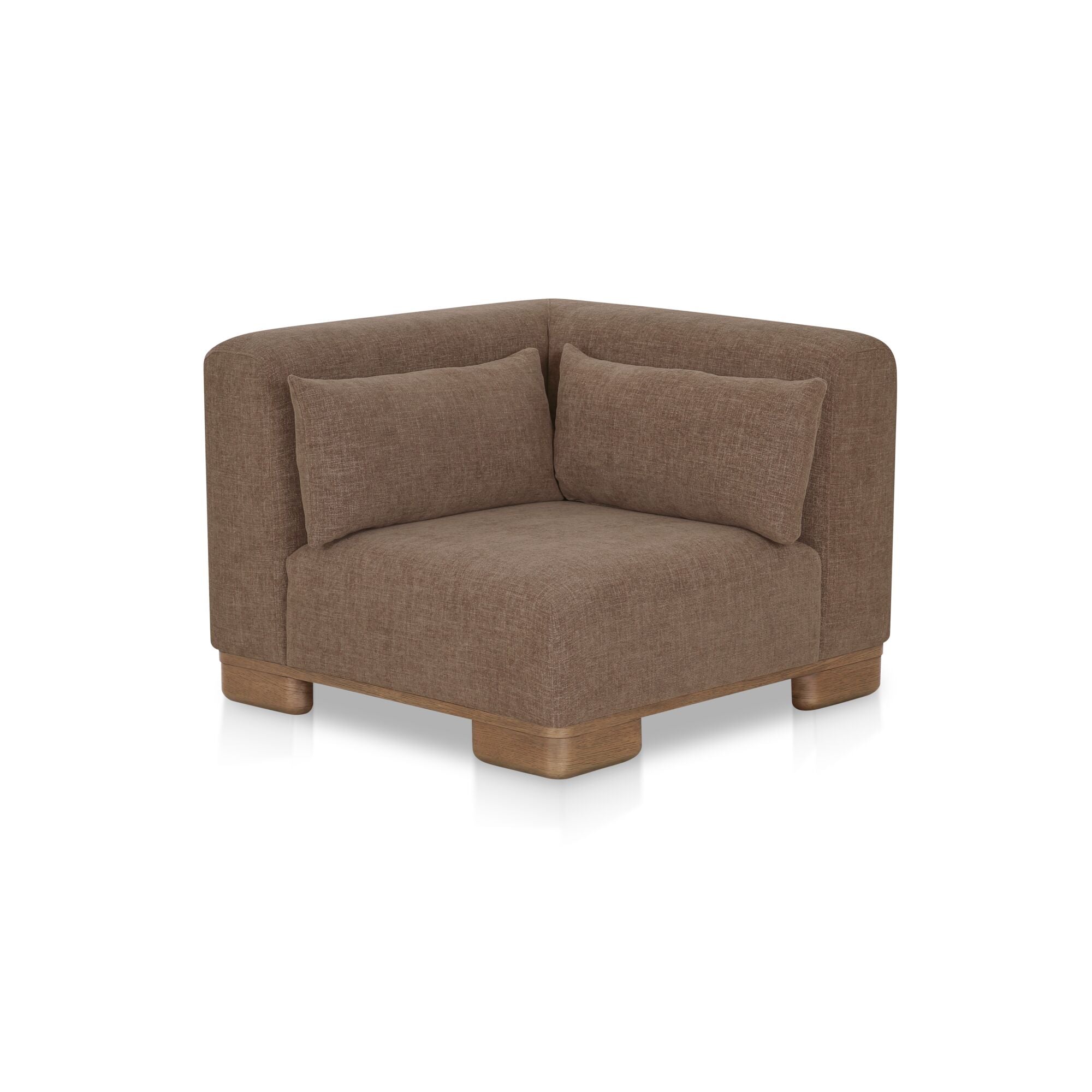 June Corner Chair Dark Brown