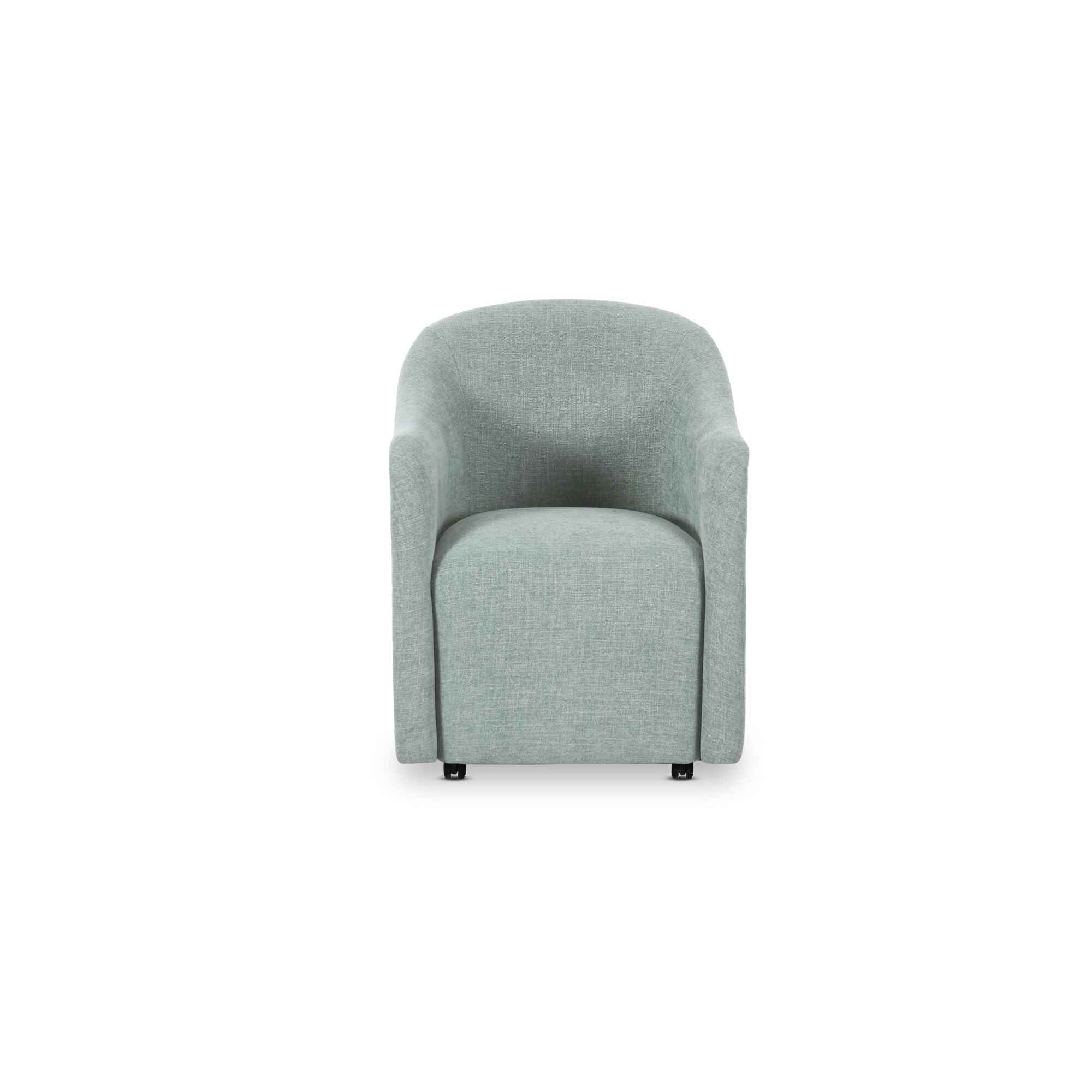 Drava Rolling Dining Chair Light Blue