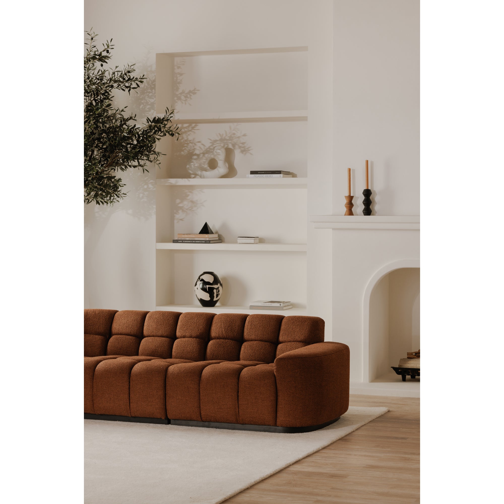 Roman L-Shaped Sectional Rust