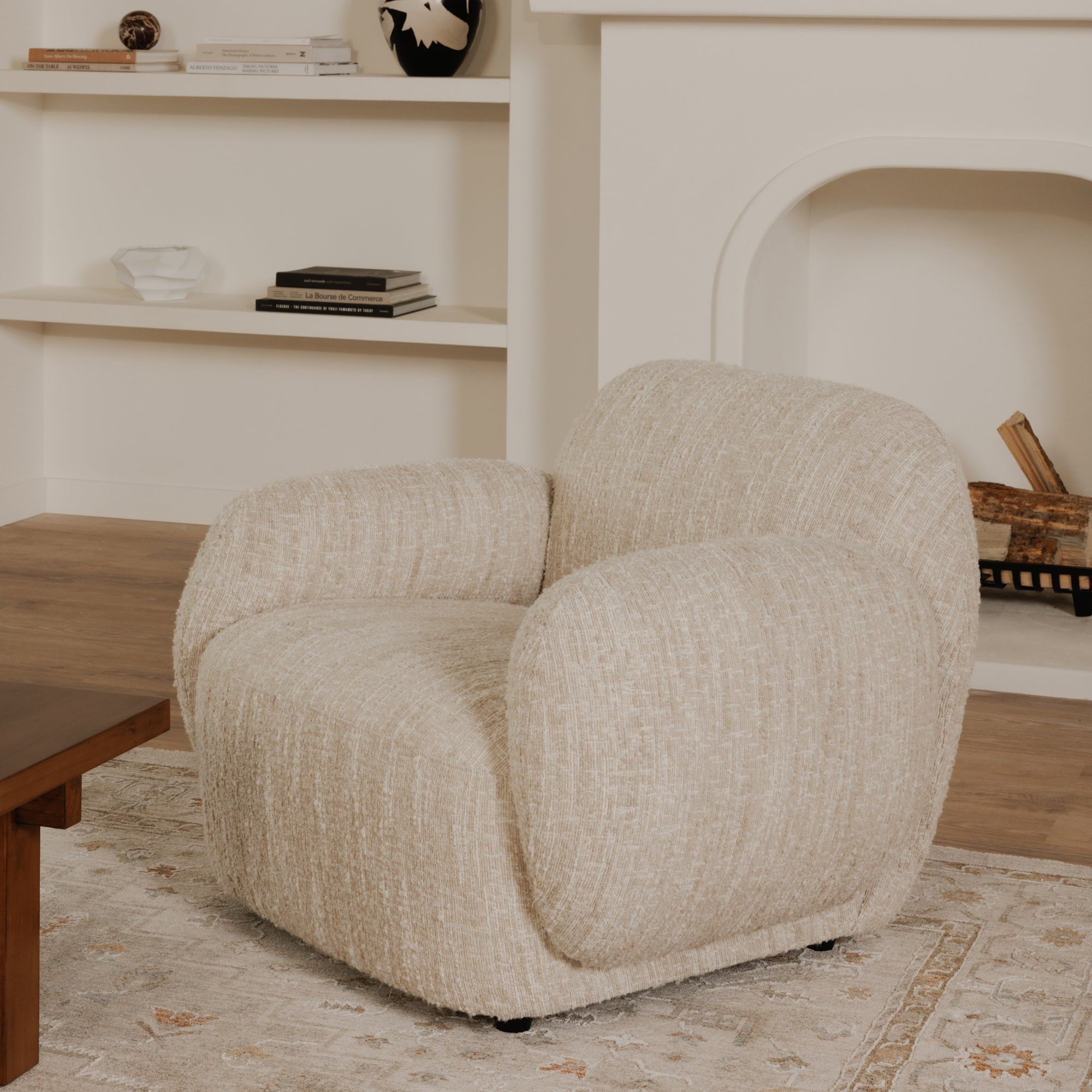 Hazel Lounge Chair Off White