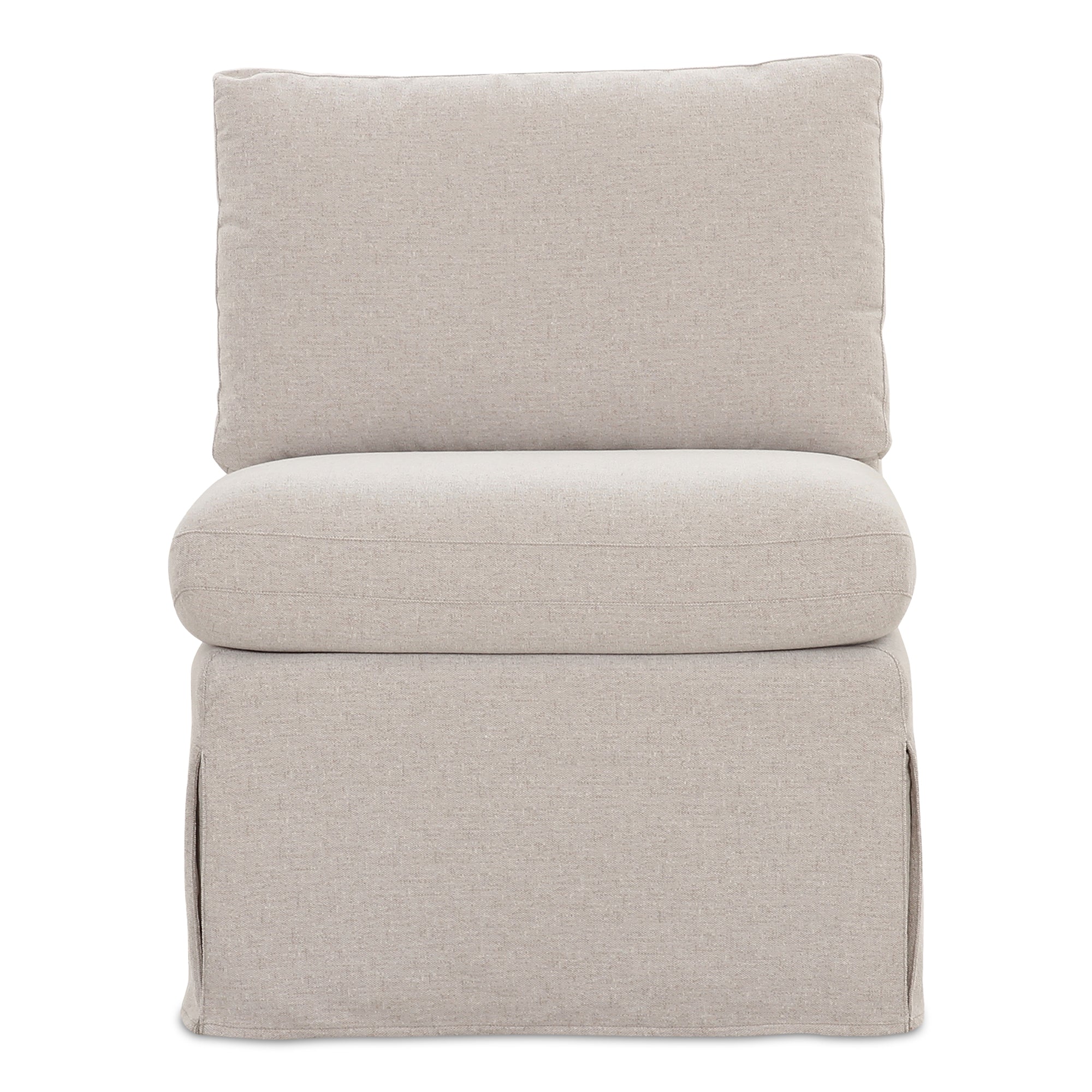 Fable Slipcover Dining Slipper Chair Beige