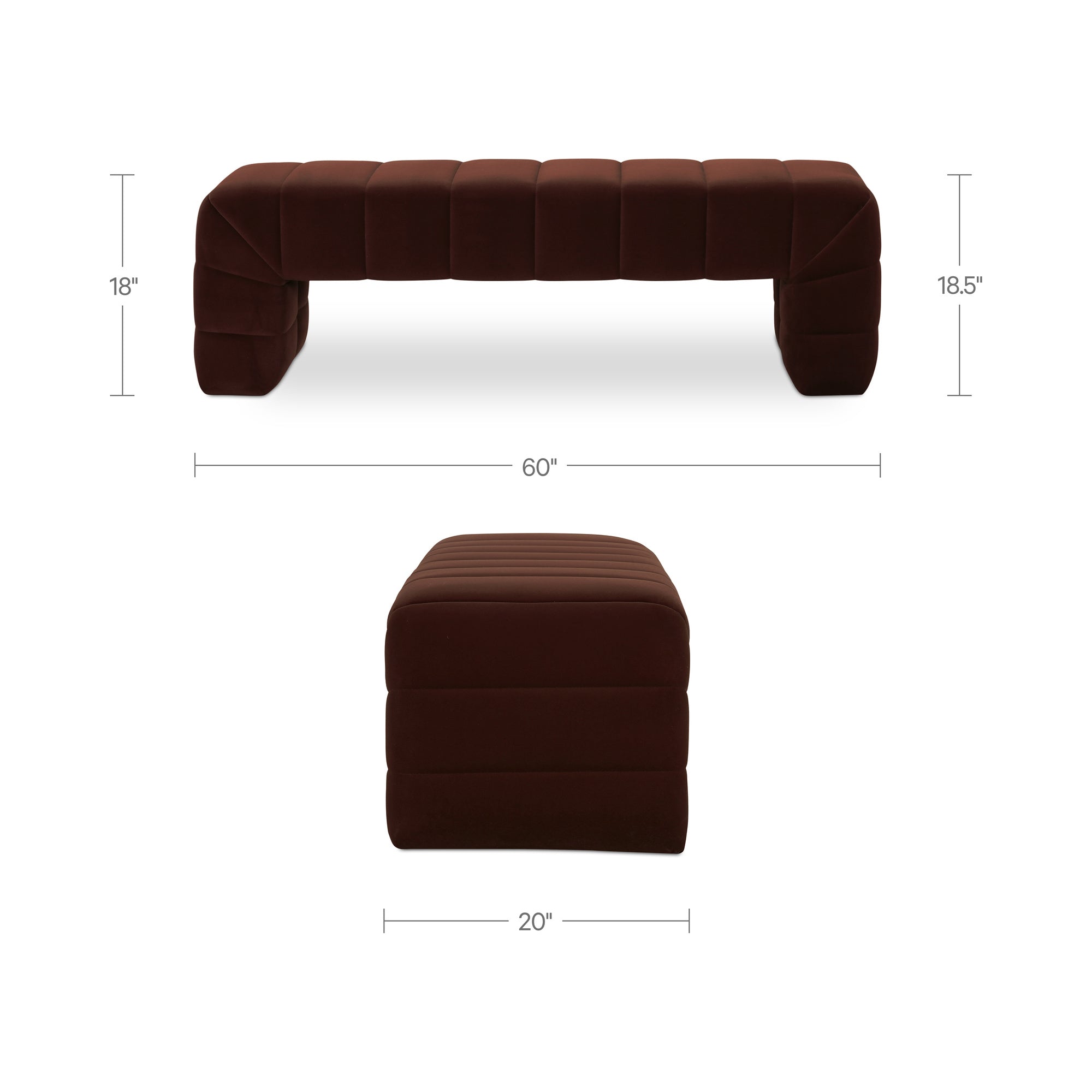 Verity Bench Warm Brown
