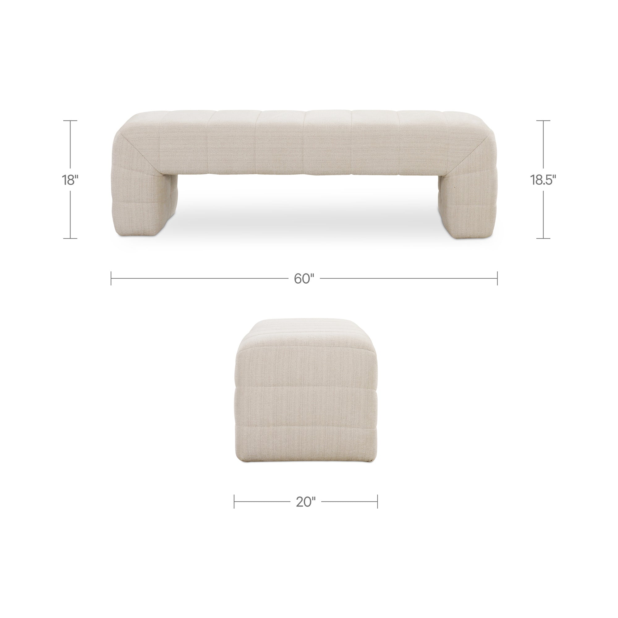 Verity Bench Oatmeal