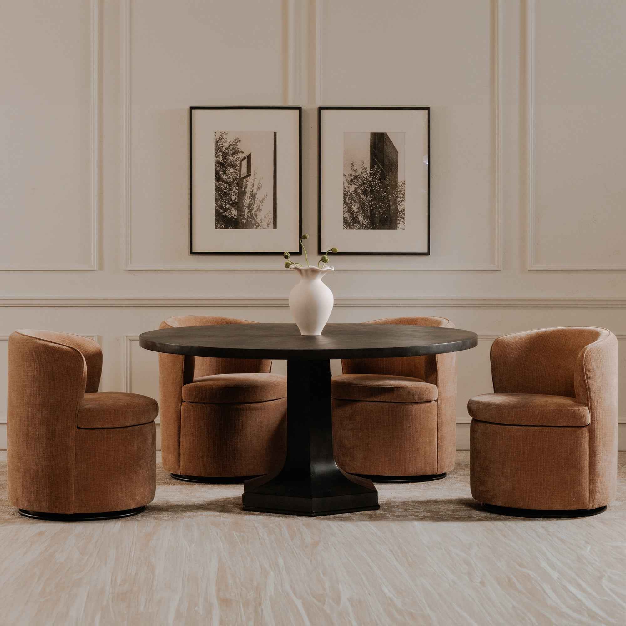 Dane Swivel Dining Chair Heritage Pink