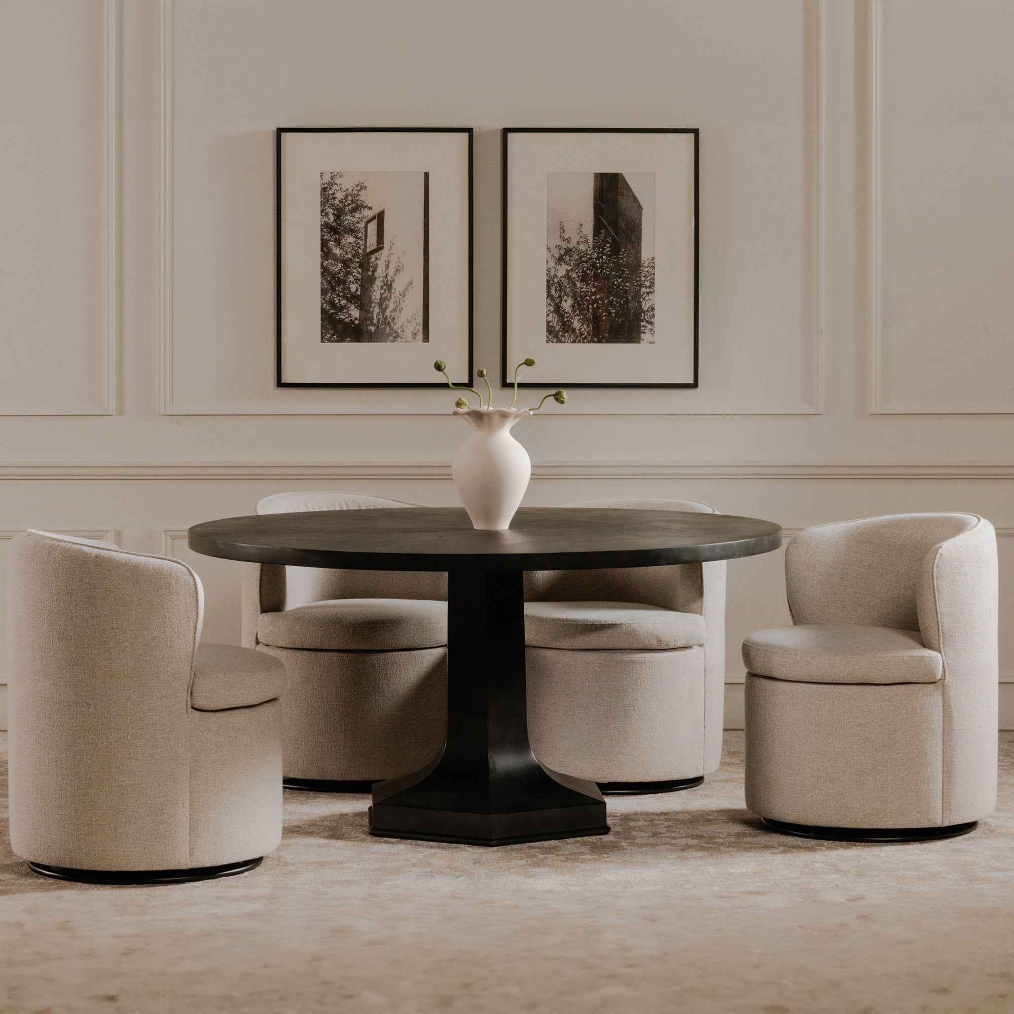 Dane Swivel Dining Chair Oatmeal