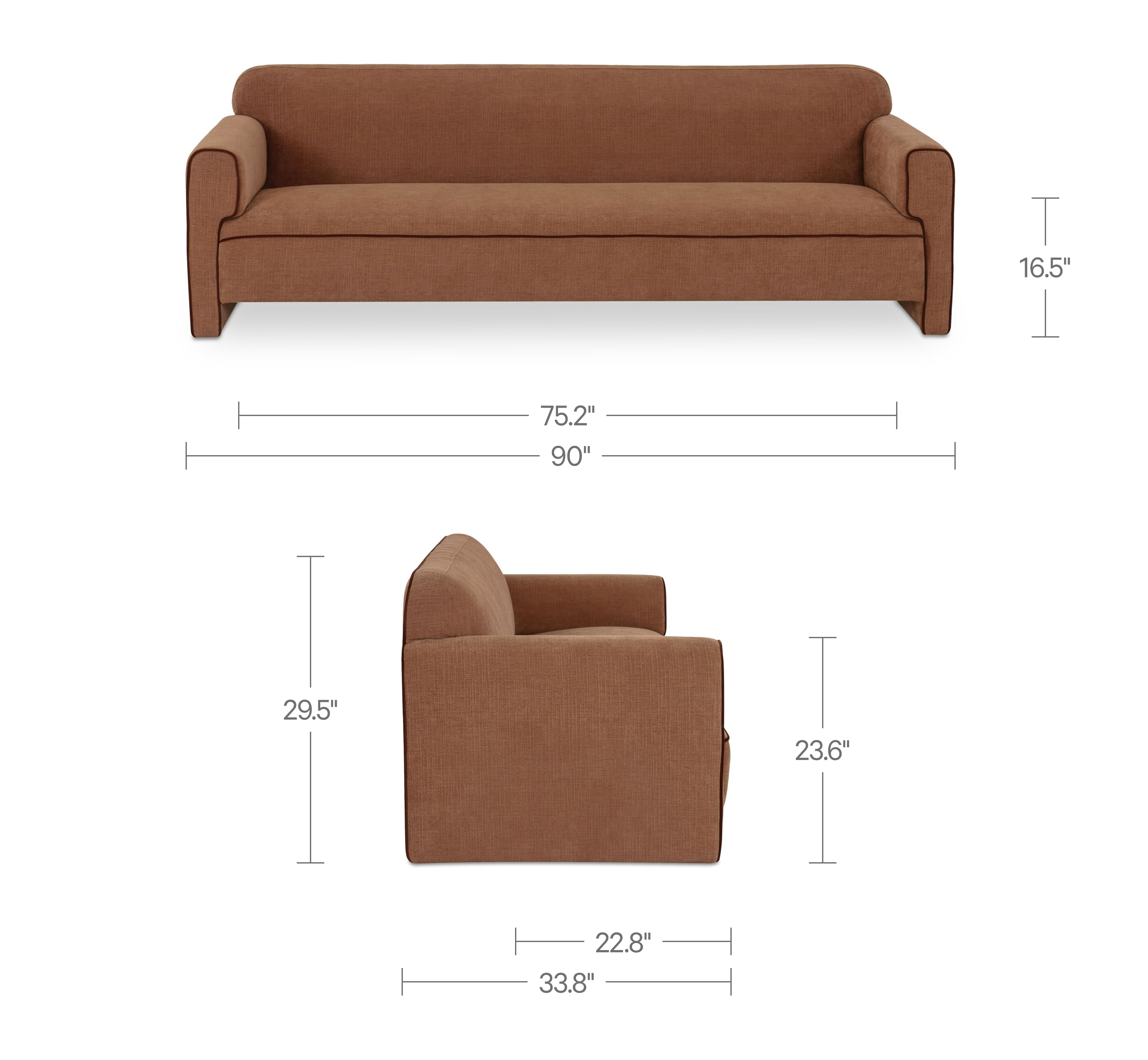 Leo Sofa Light Brown